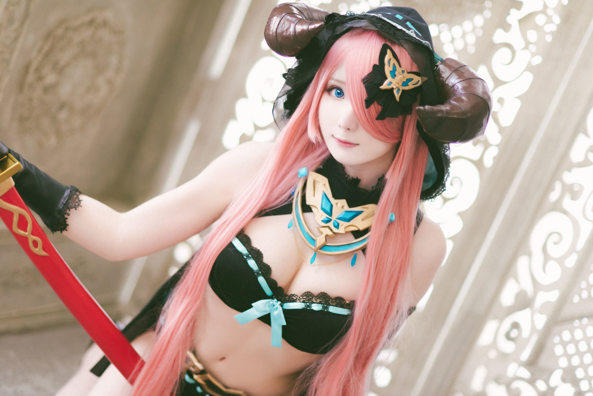 인터넷 유명인 COSER 사진] 위보 소녀 상월 shimo - 그랑블루 판타지 날메야