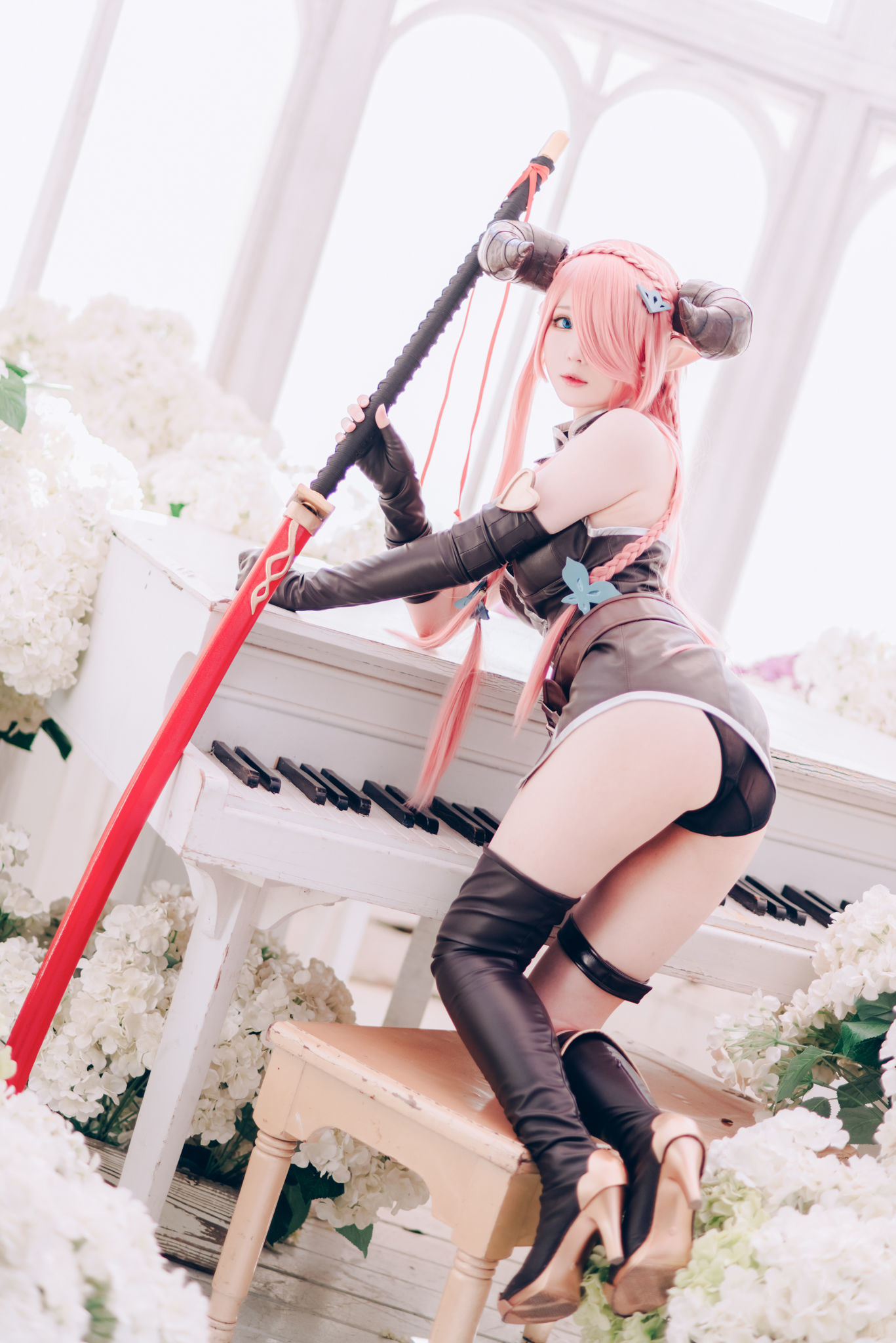 หนังสือภาพนักคอสเพลย์คนดัง] สาวจากเว่ยป๋อ 霜月shimo - 碧蓝幻想 娜尔เม亚