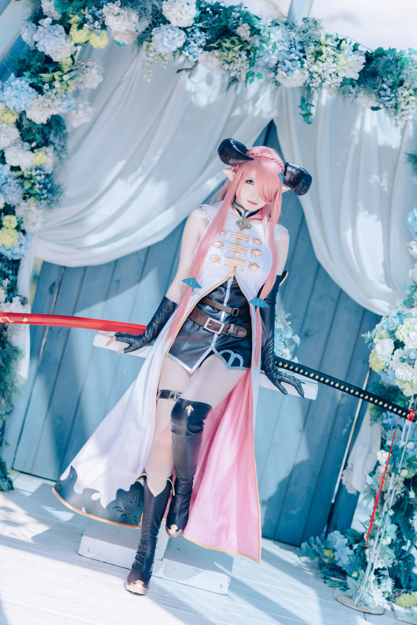 หนังสือภาพนักคอสเพลย์คนดัง] สาวจากเว่ยป๋อ 霜月shimo - 碧蓝幻想 娜尔เม亚