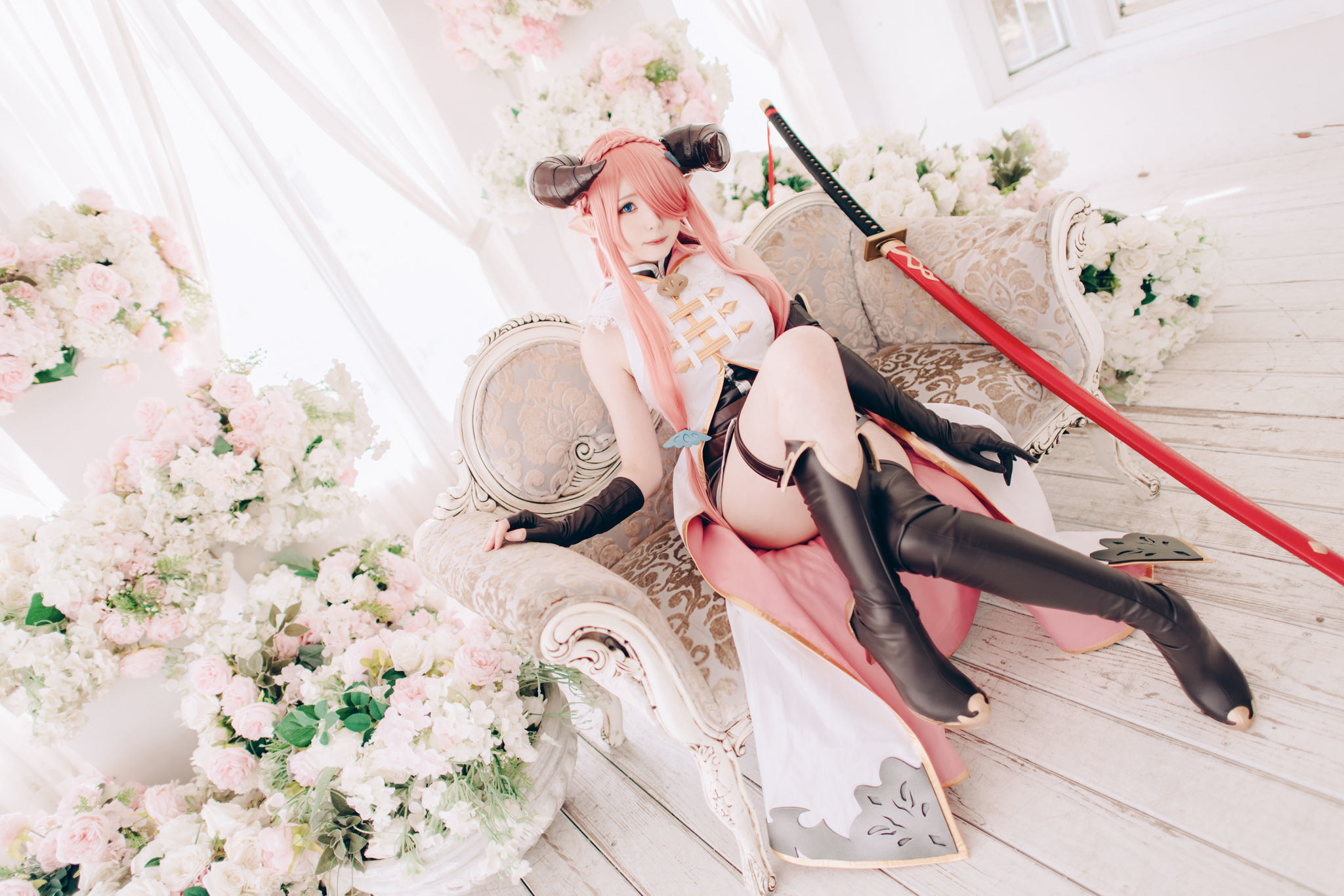หนังสือภาพนักคอสเพลย์คนดัง] สาวจากเว่ยป๋อ 霜月shimo - 碧蓝幻想 娜尔เม亚