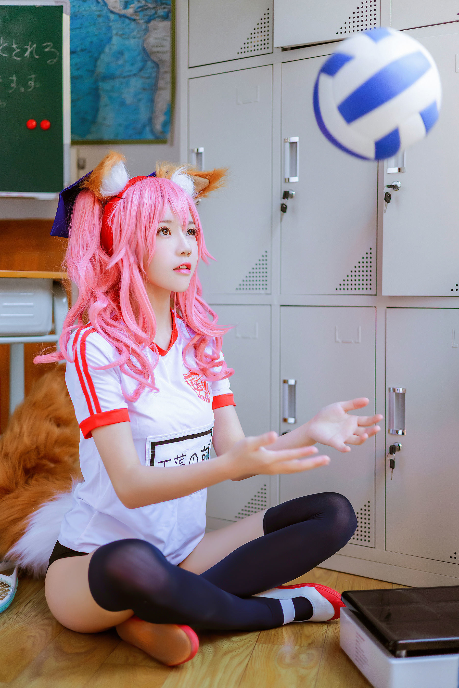 網紅COSER寫真] 櫻桃喵 - 玉藻前體操服