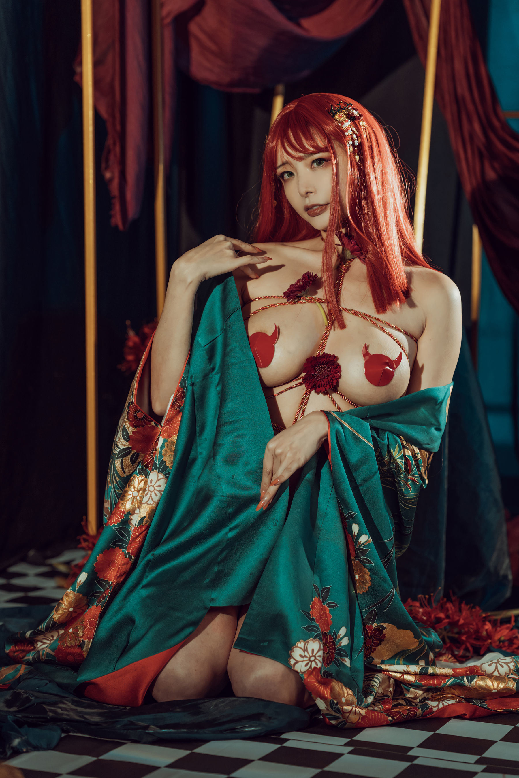網紅COSER寫真] 秋和柯基(夏小秋秋秋) - 和服