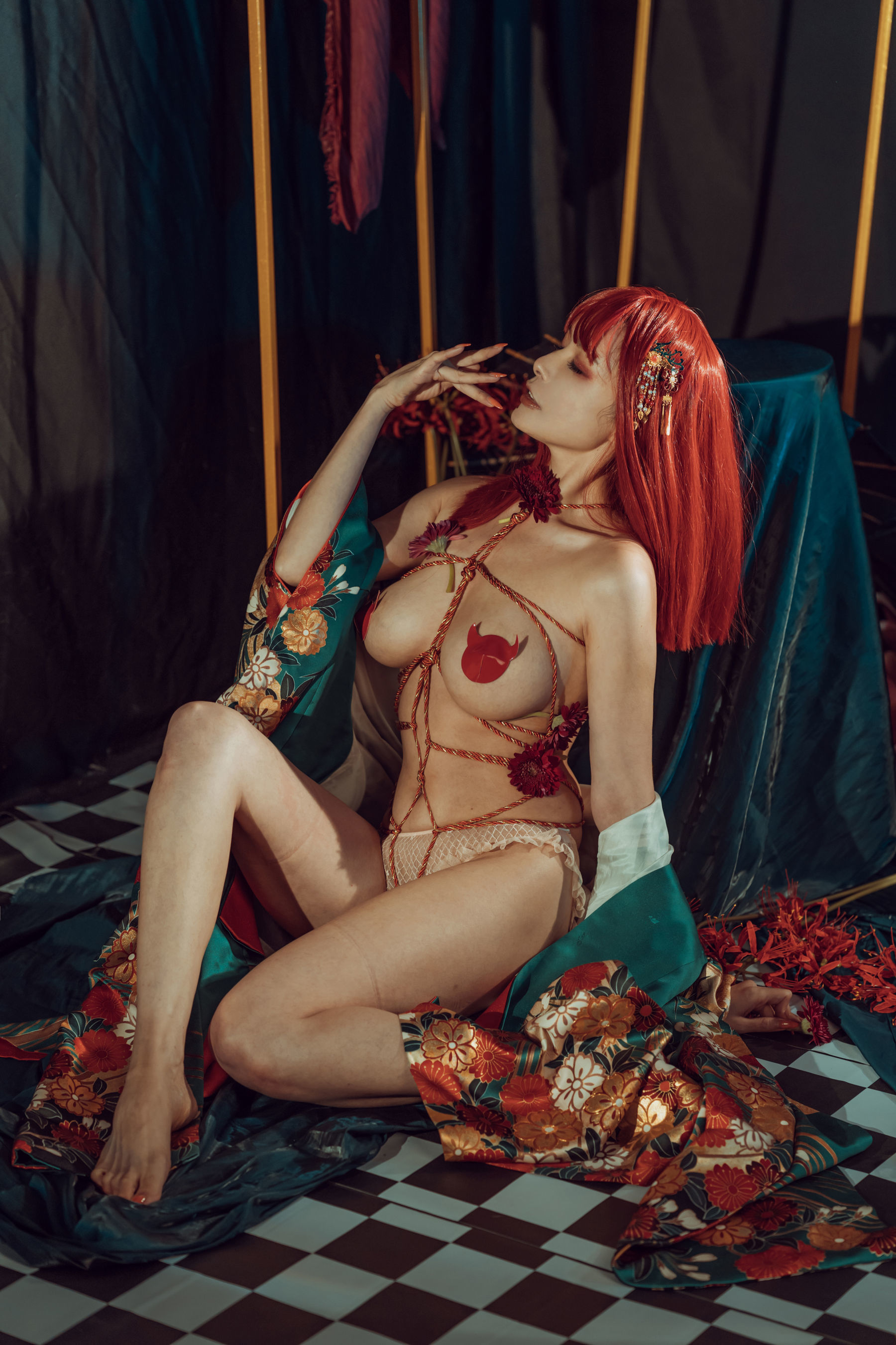 網紅COSER寫真] 秋和柯基(夏小秋秋秋) - 和服