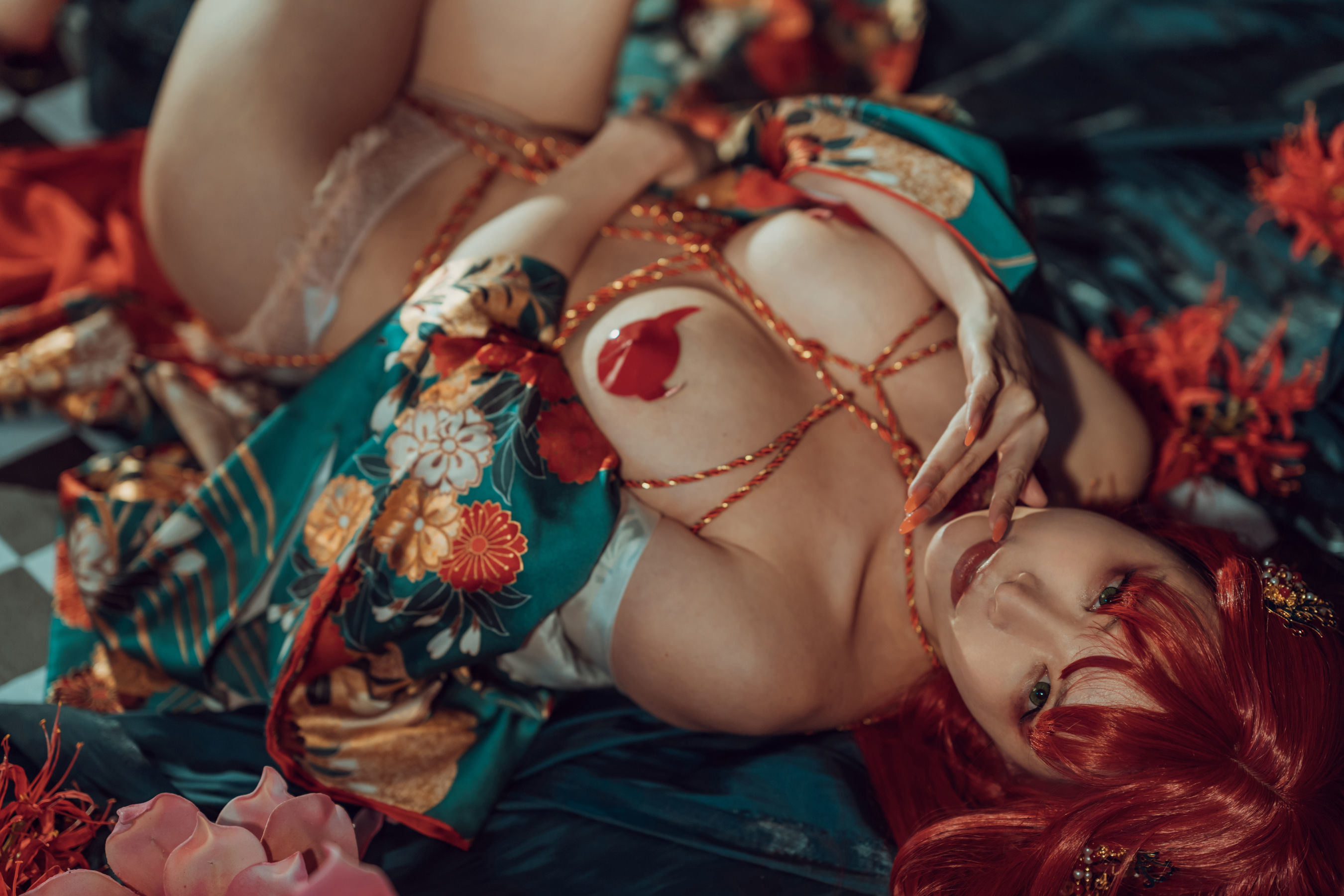 Tập ảnh COSER nổi tiếng] Thu và Corgi (Hạ Tiểu Thu Thu Thu) - Kimono
