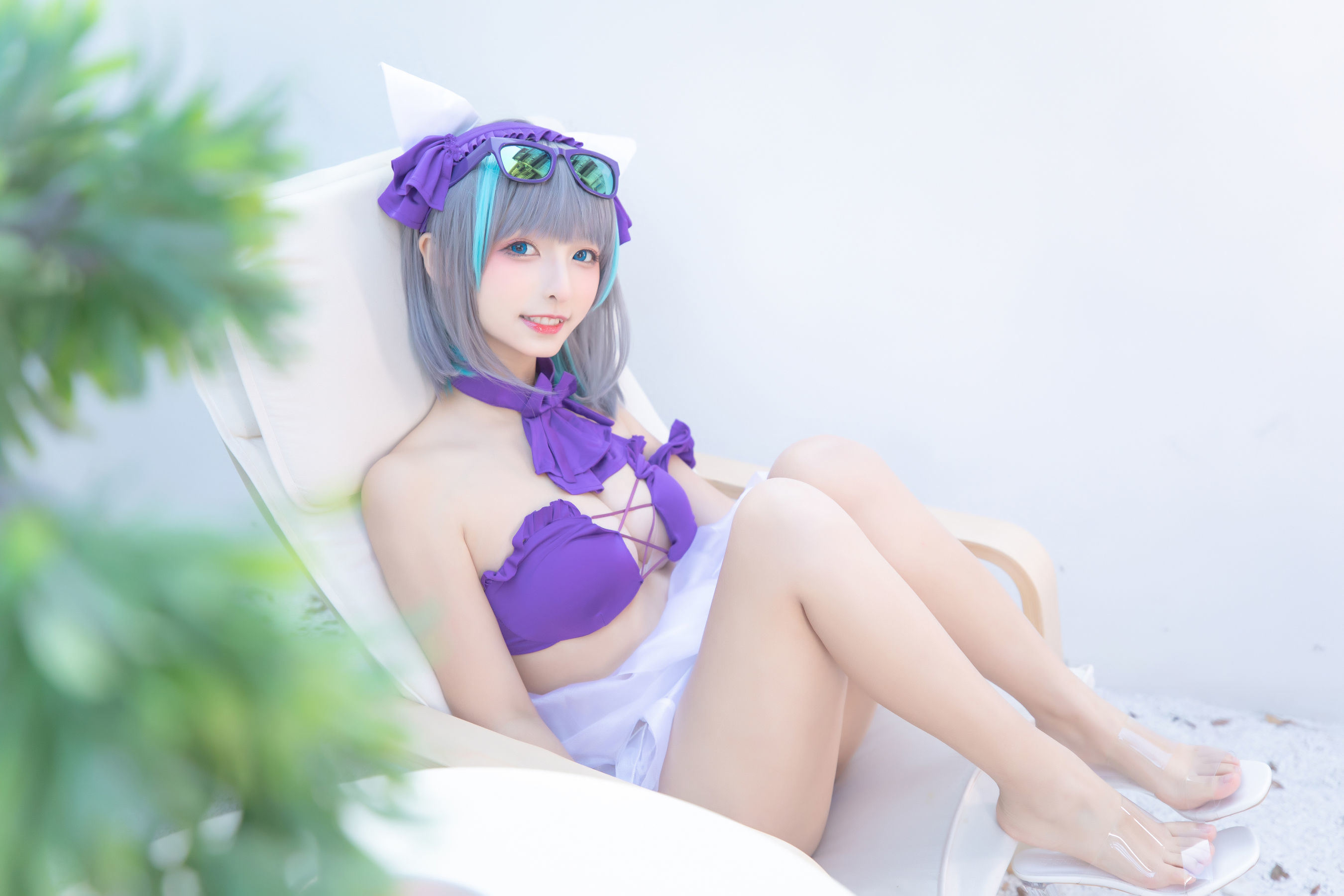 Ảnh Coser Nổi Tiếng Trên Mạng]  belle  Kagura Ban Mafuyu Chi Cheshire - Sân Vườn Màu Thuần