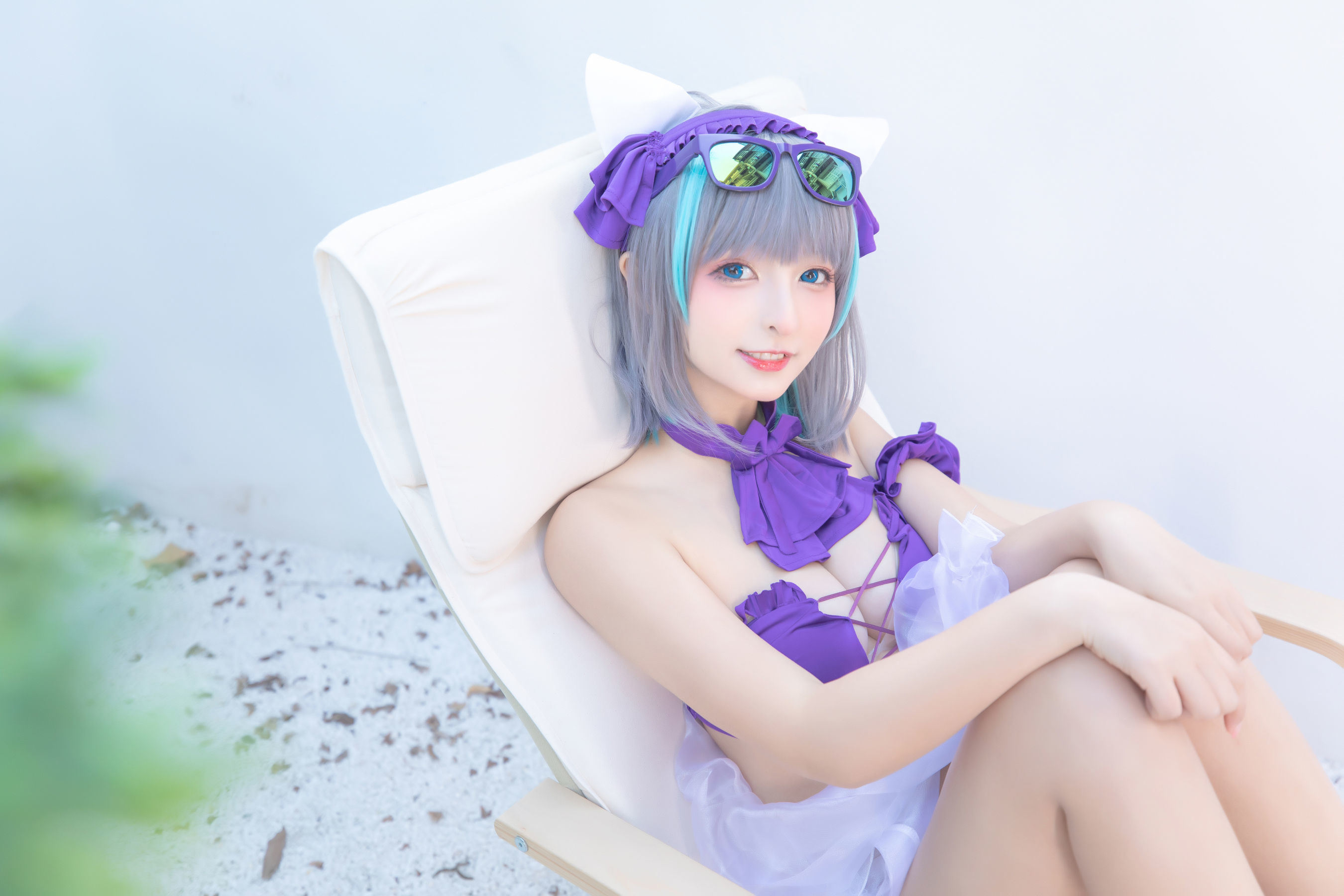Ảnh Coser Nổi Tiếng Trên Mạng]  belle  Kagura Ban Mafuyu Chi Cheshire - Sân Vườn Màu Thuần