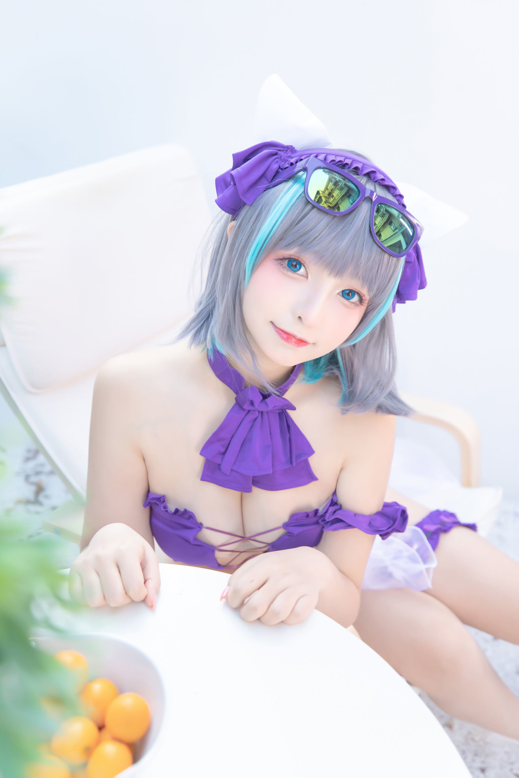 Ảnh Coser Nổi Tiếng Trên Mạng]  belle  Kagura Ban Mafuyu Chi Cheshire - Sân Vườn Màu Thuần