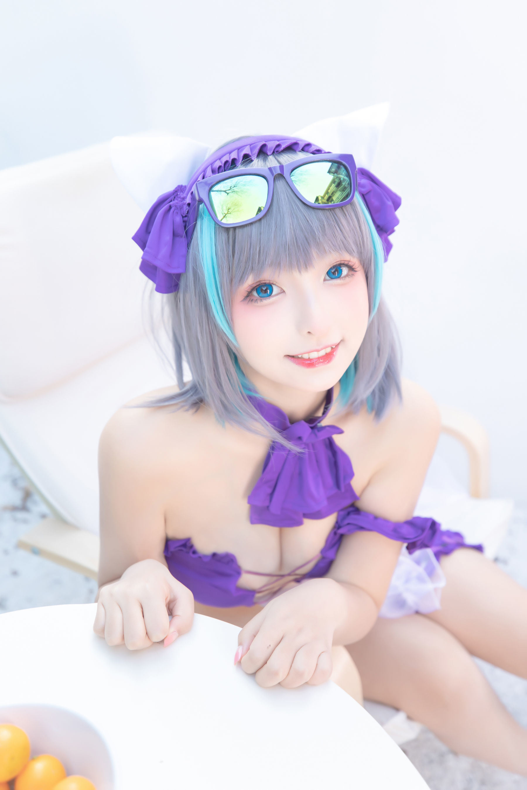Ảnh Coser Nổi Tiếng Trên Mạng]  belle  Kagura Ban Mafuyu Chi Cheshire - Sân Vườn Màu Thuần
