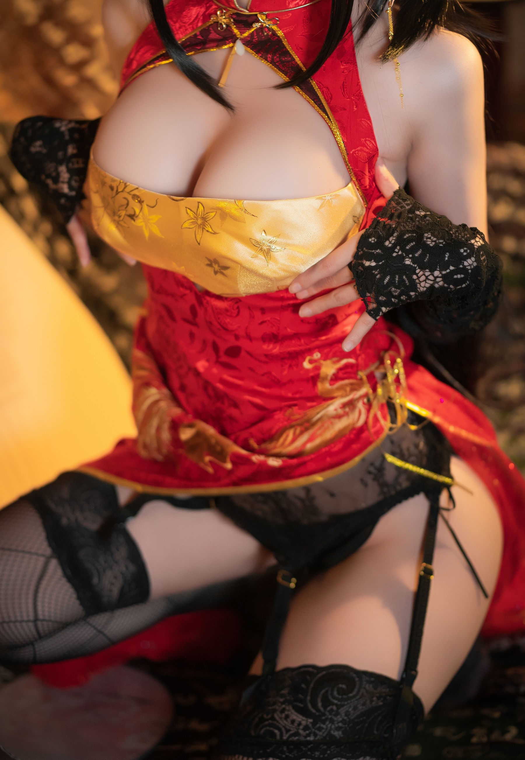 Ảnh Cosplay Net Red] Tây Viên Tự Nam Ca - Đại Phong Áo Dài Qipao