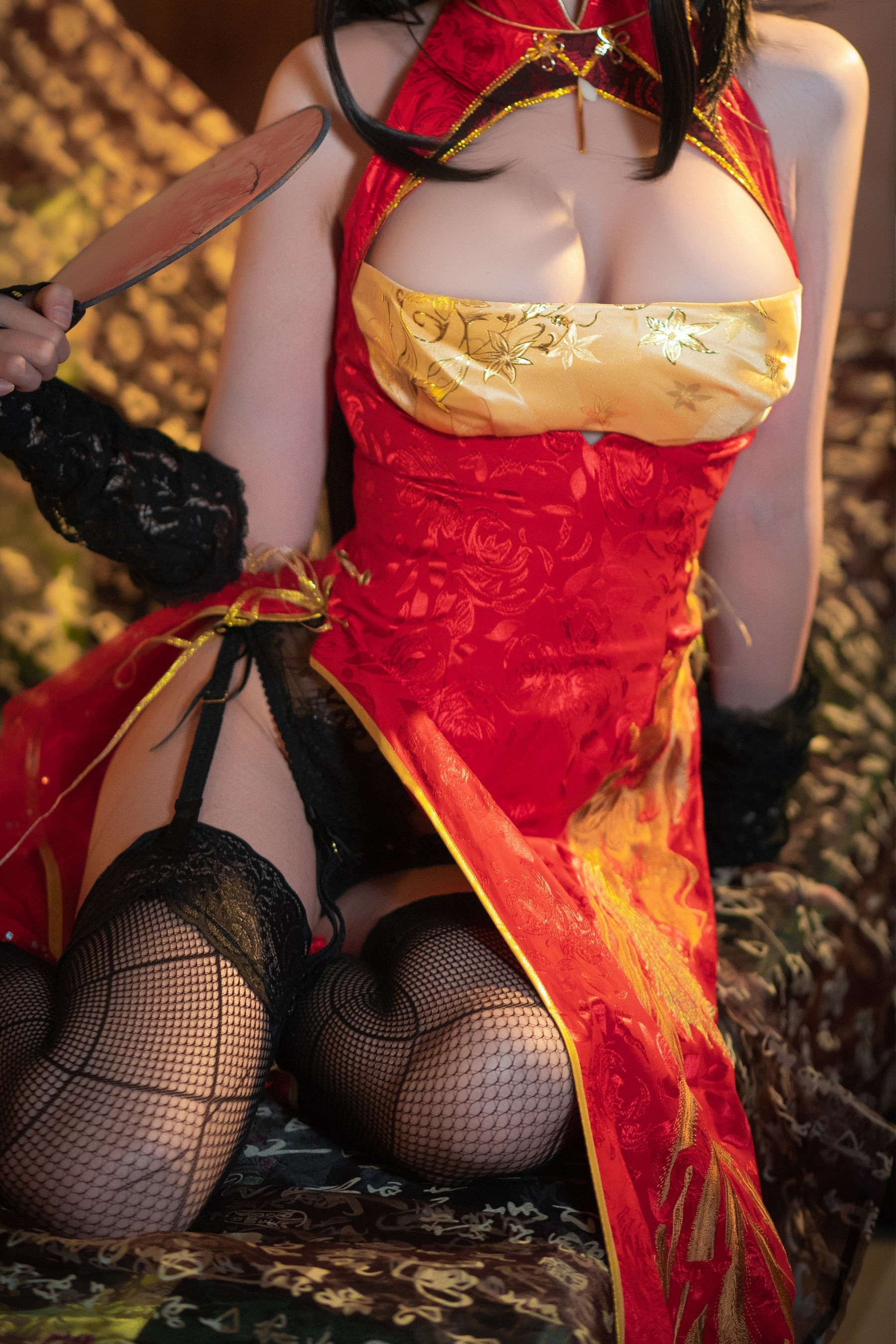 Ảnh Cosplay Net Red] Tây Viên Tự Nam Ca - Đại Phong Áo Dài Qipao