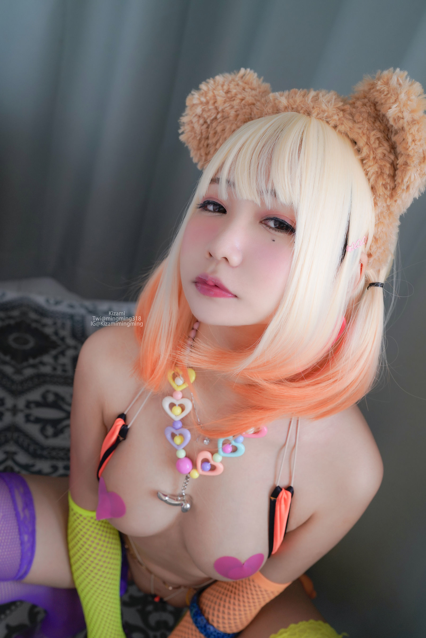 Ảnh coser của netizen nổi tiếng] Minh Minh Kizami Ảnh cơ thể - Tất lưới