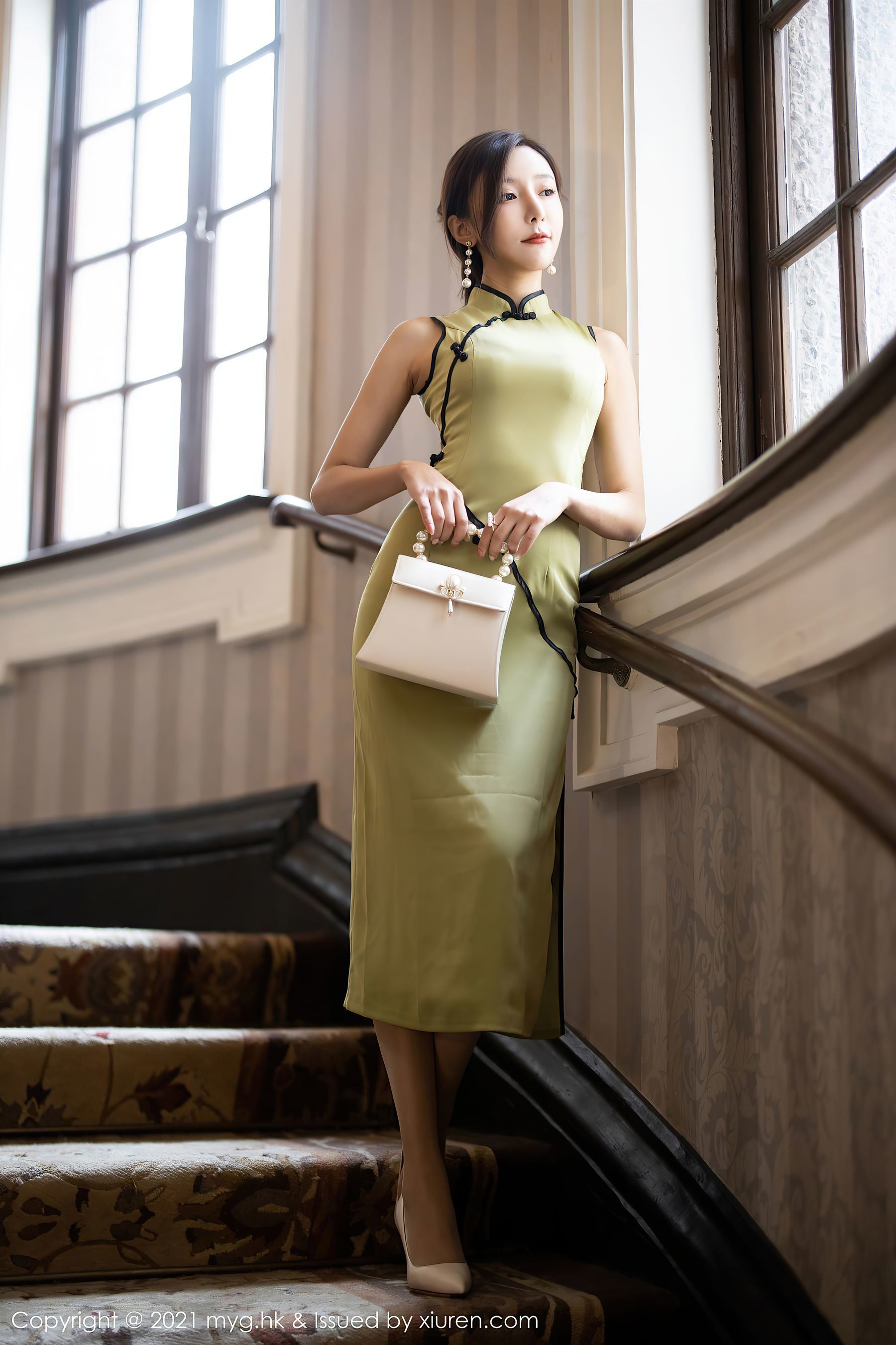 MyGirl Vol.551 Wang Xinyao Yanni Elegant Qipao Goddess Set