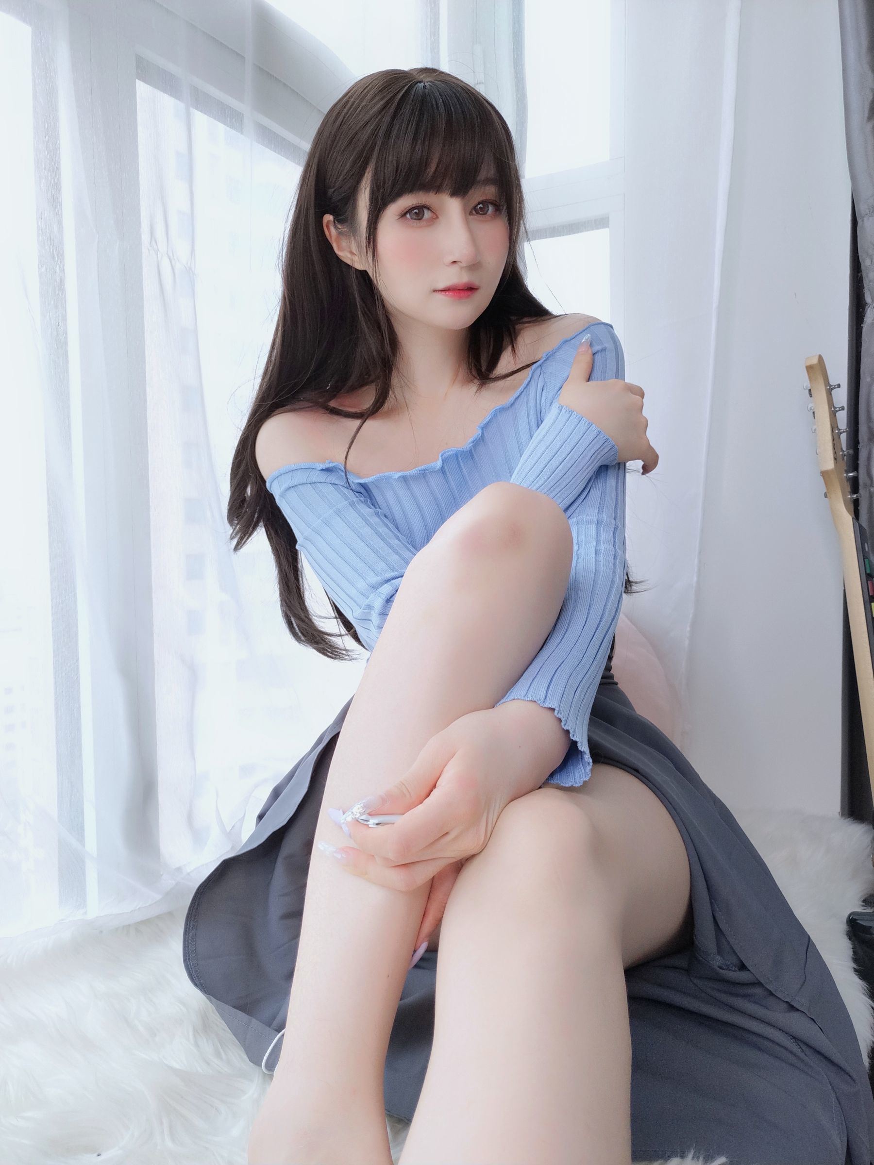 網紅 COSER 寫真] Coser 小姐姐 白銀 - 吉他 妹妹