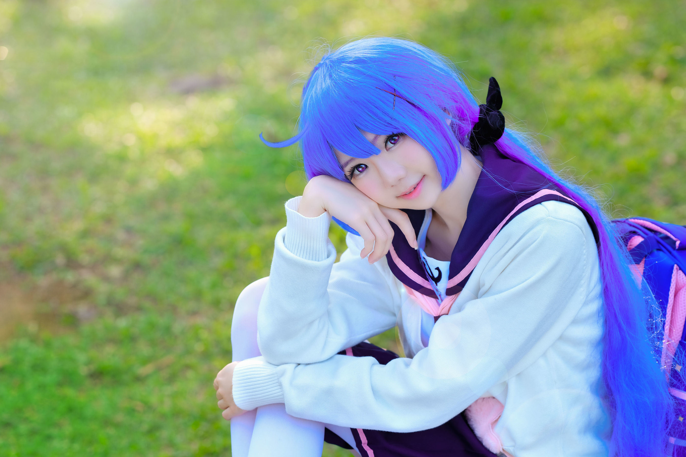 [网红COSER写真] Sally Dorasnow - Unicorn JK Set