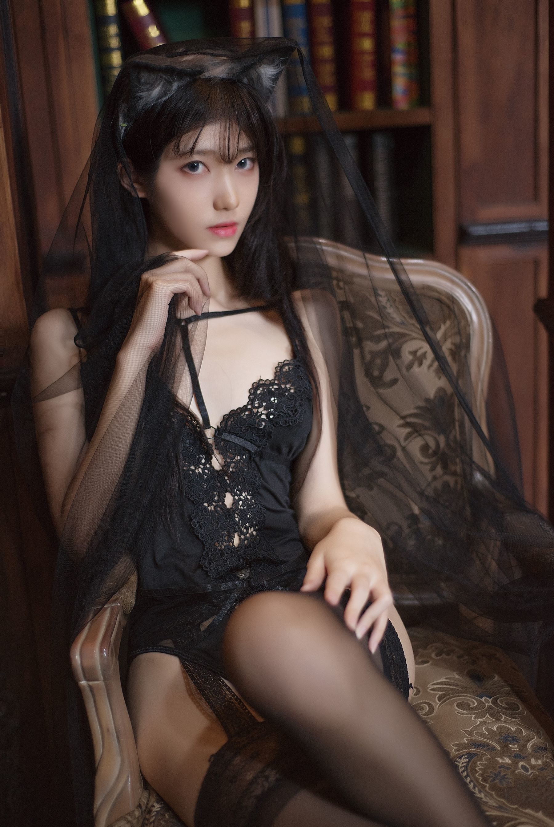 Internet Celebrity Cosplayer Photo] Anime Blogger Nan Tao Momoko - Black Underwear