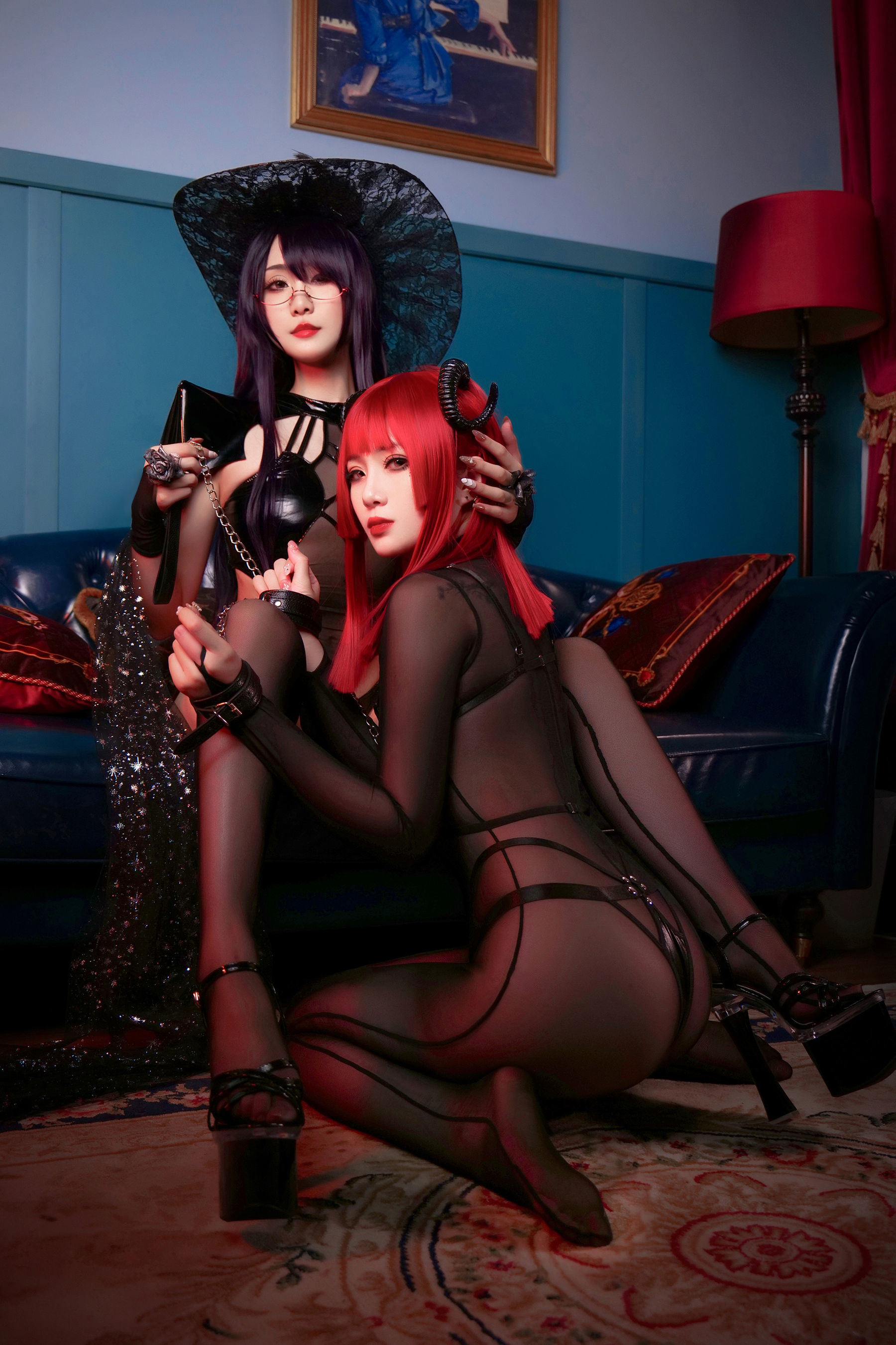 網紅COSER寫真] 動漫博主曉美媽&羊大真人 - 魔女集會