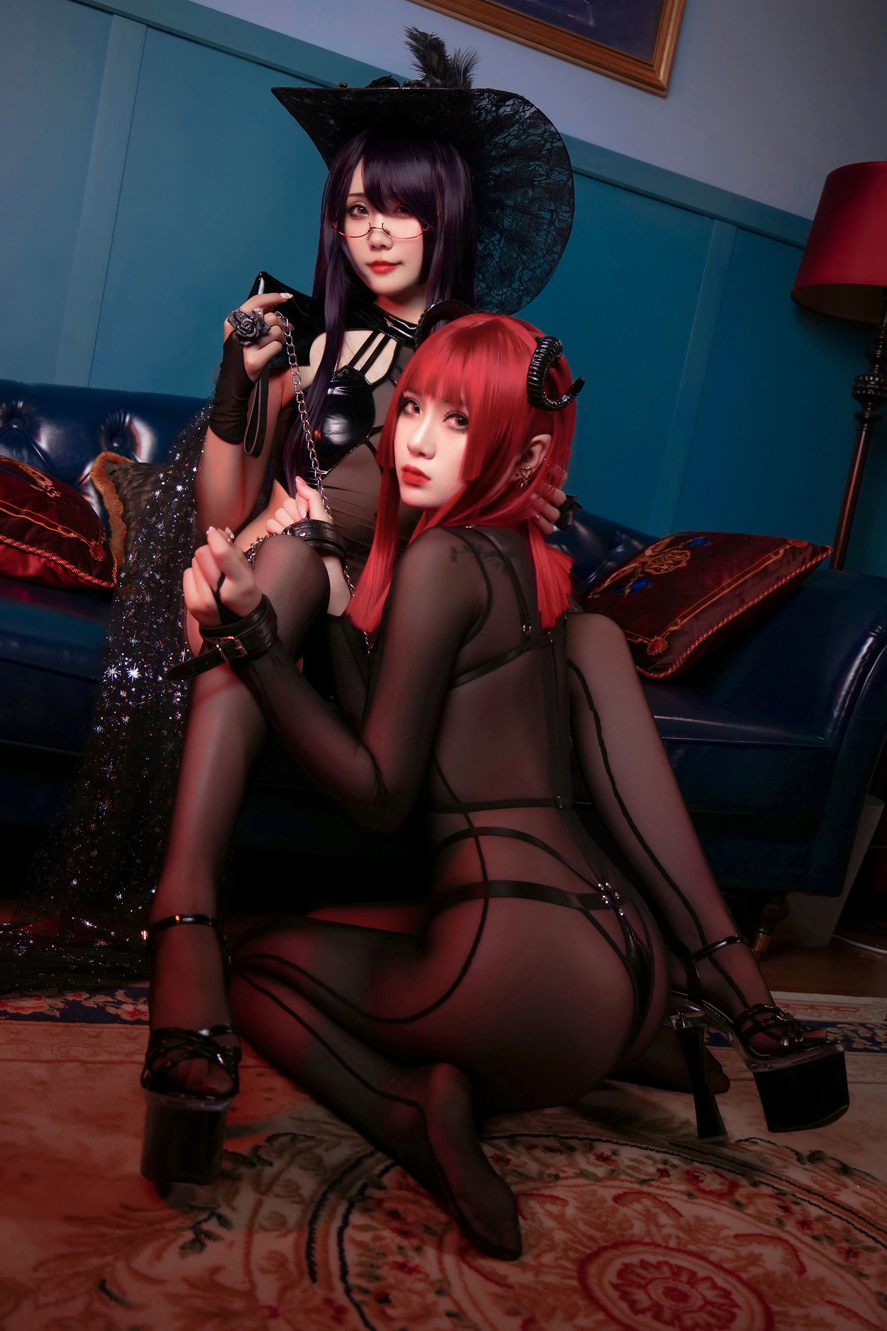 網紅COSER寫真] 動漫博主曉美媽&羊大真人 - 魔女集會
