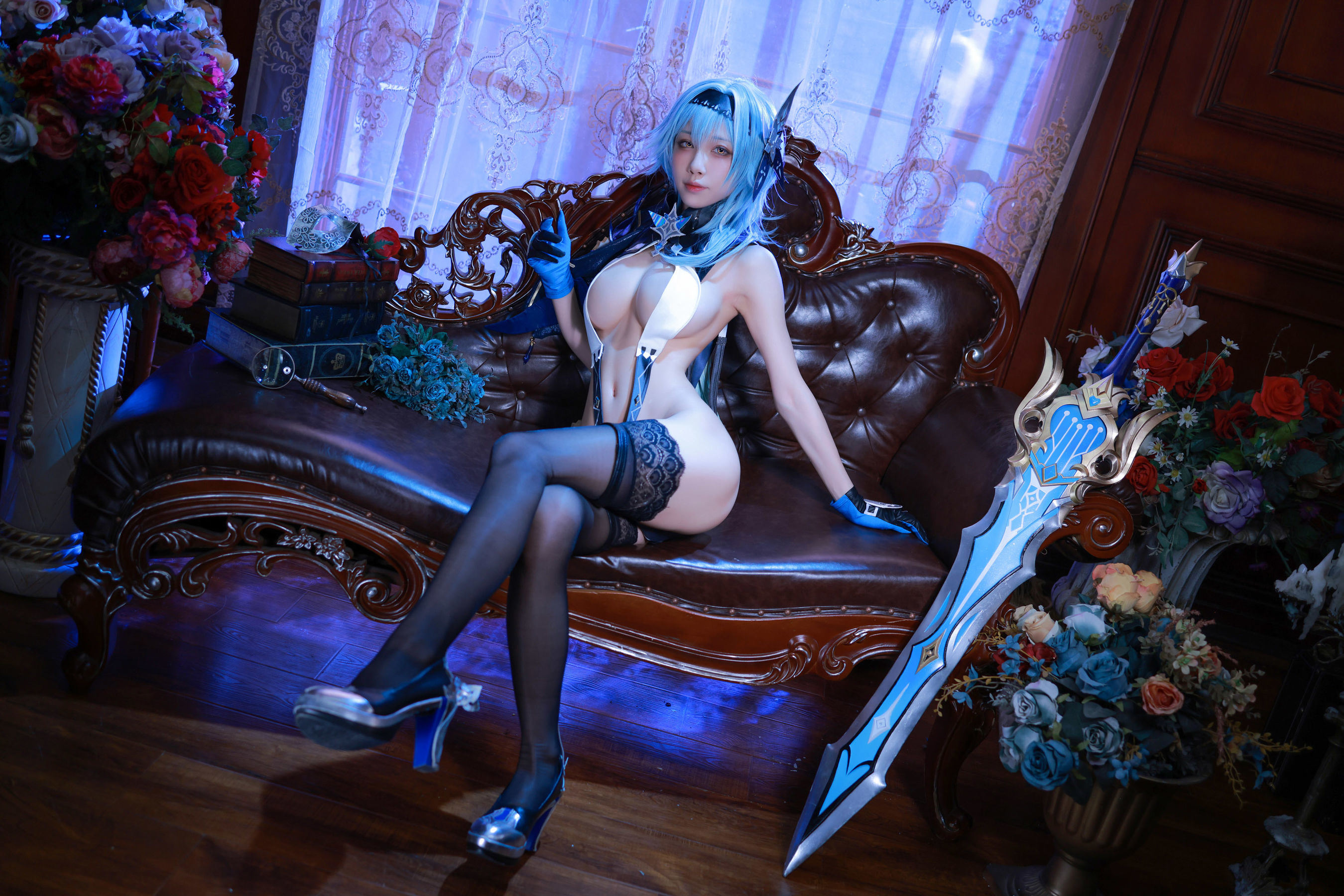 Internet Celebrity Coser Photobook] Anime Blogger Shuimiao aqua - Genshin Impact Eula Underwear