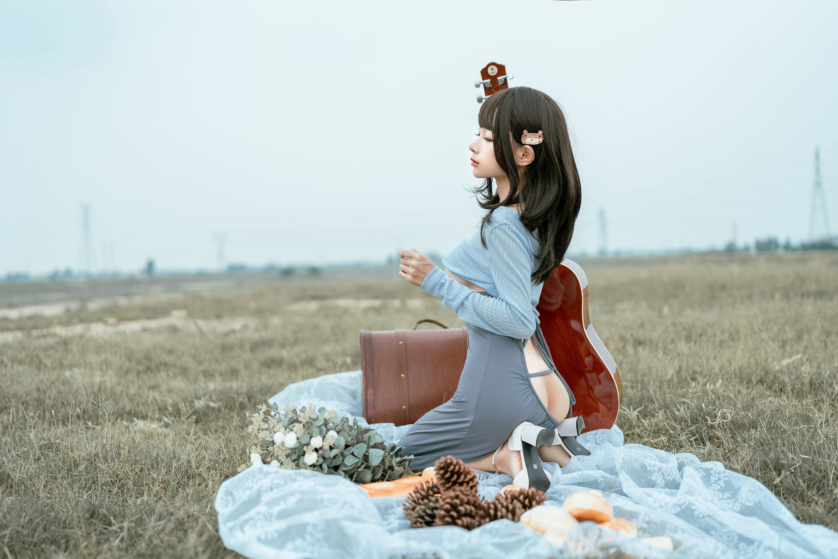 Internet Celebrity COSER Photo] Anime Blogger Chun Mo Mo - Guitar Sister