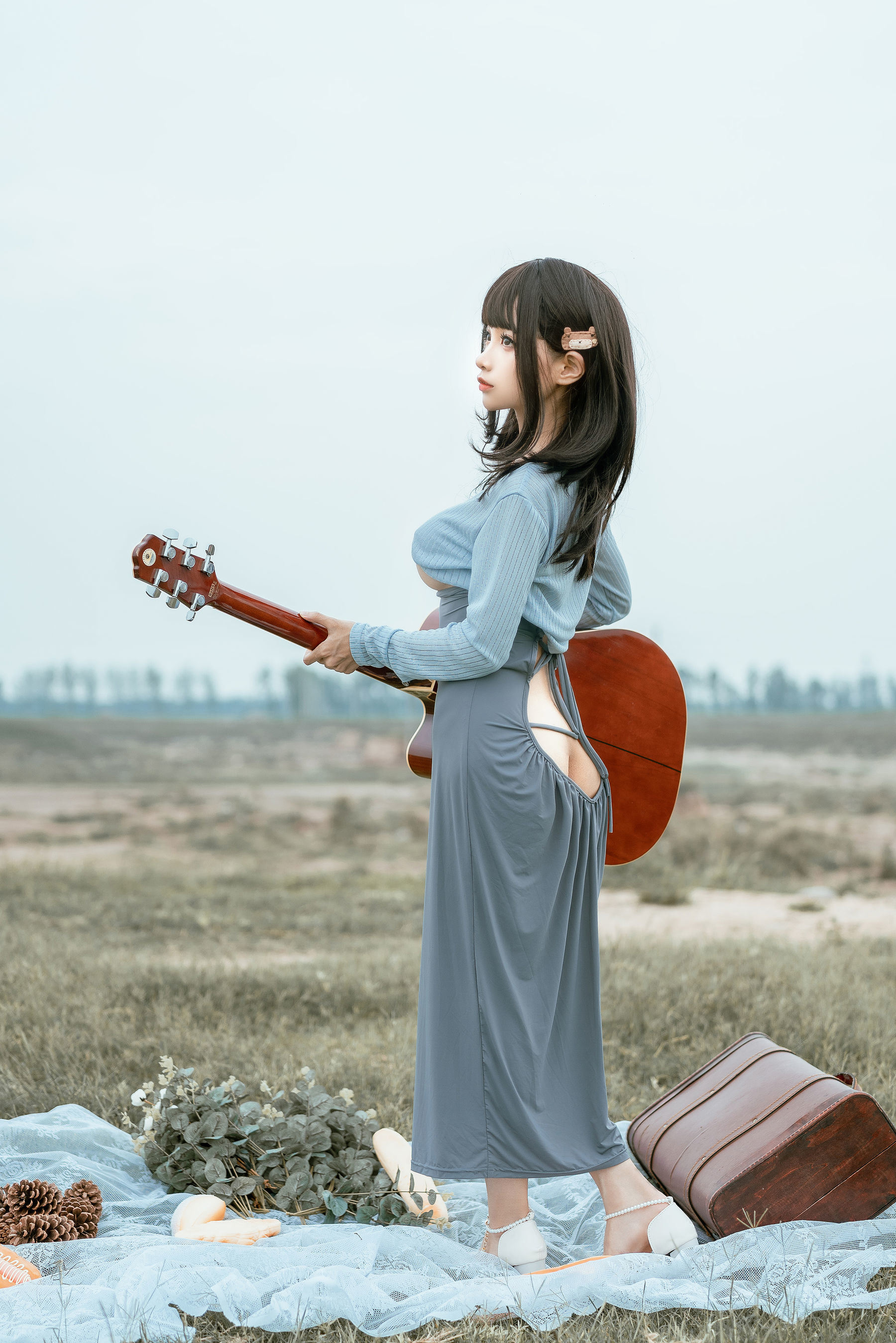 Internet Celebrity COSER Photo] Anime Blogger Chun Mo Mo - Guitar Sister