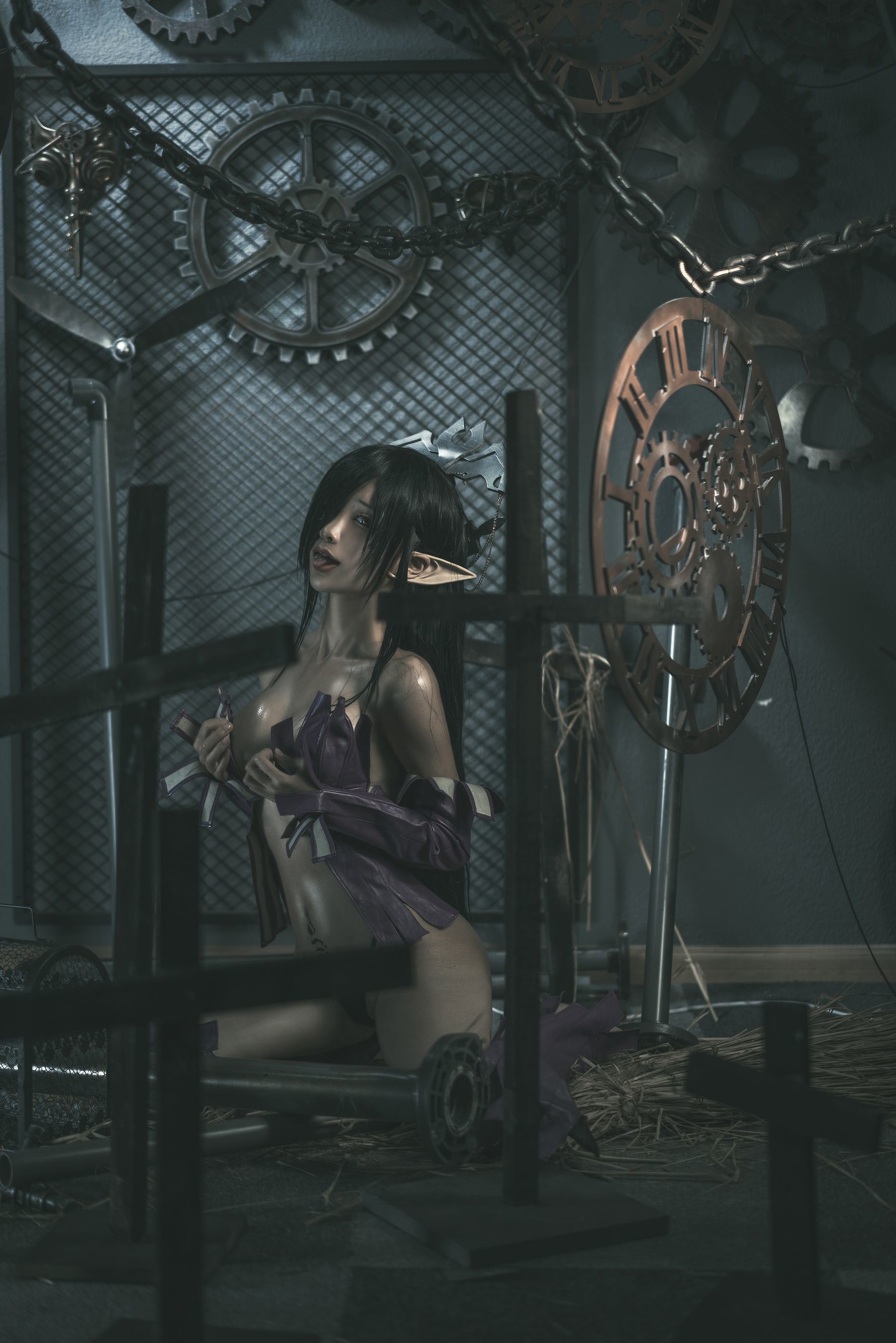 網紅COSER寫真] 動漫博主蠢沫沫 - 黑獸女王 原設