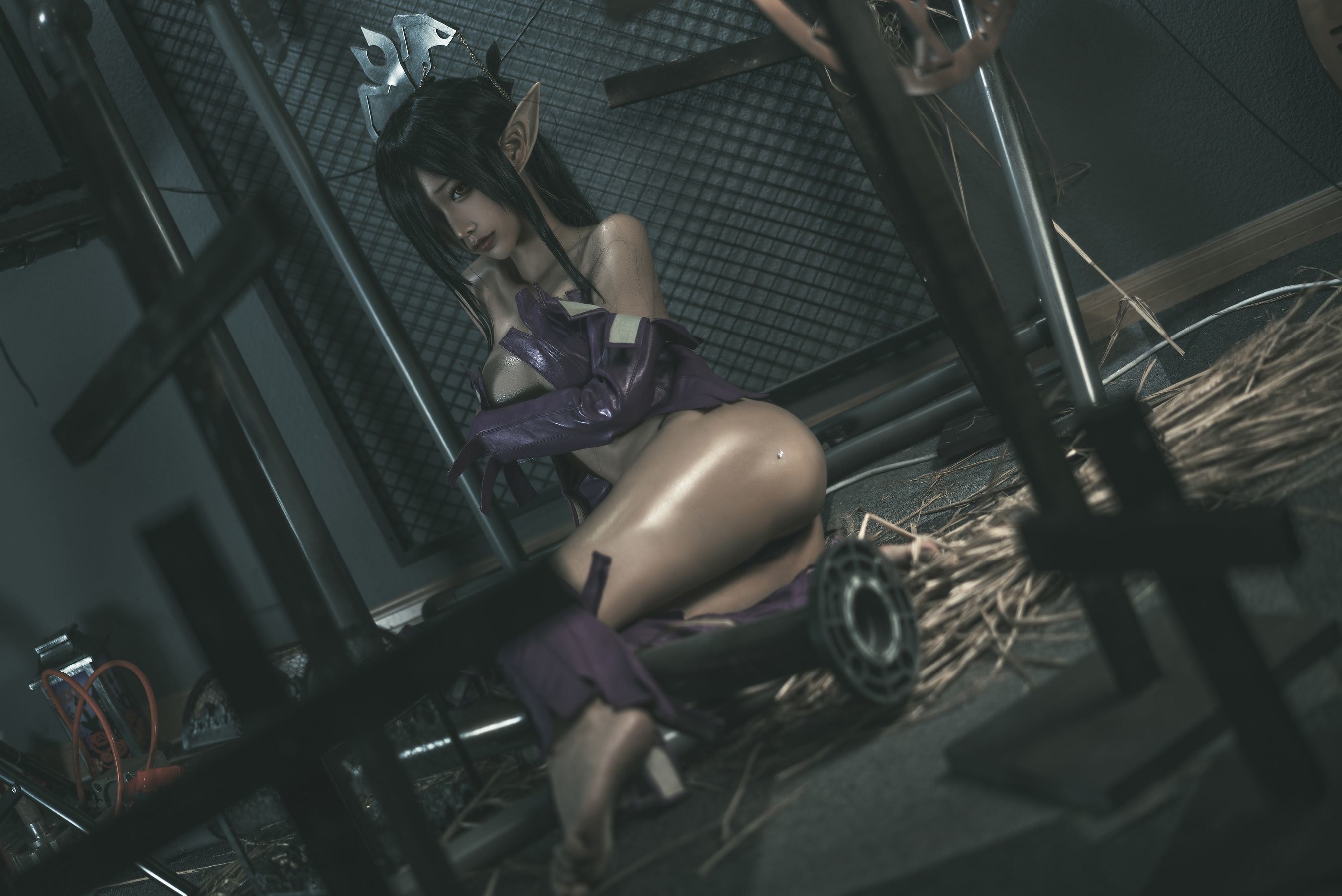 網紅COSER寫真] 動漫博主蠢沫沫 - 黑獸女王 原設