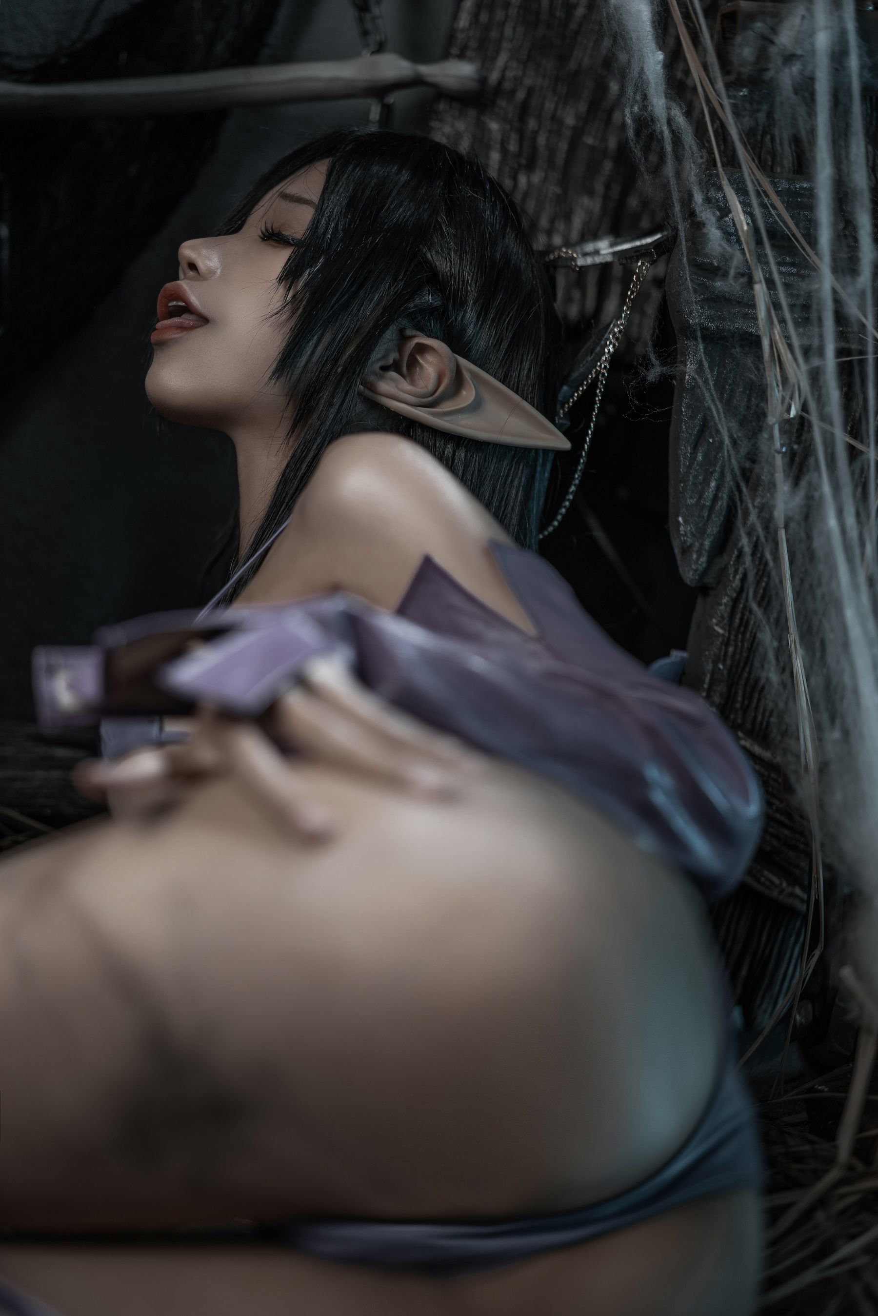 Internet Celebrity Coser Photobook] Anime Blogger Chun Mo Mo - Black Beast Queen Doujin