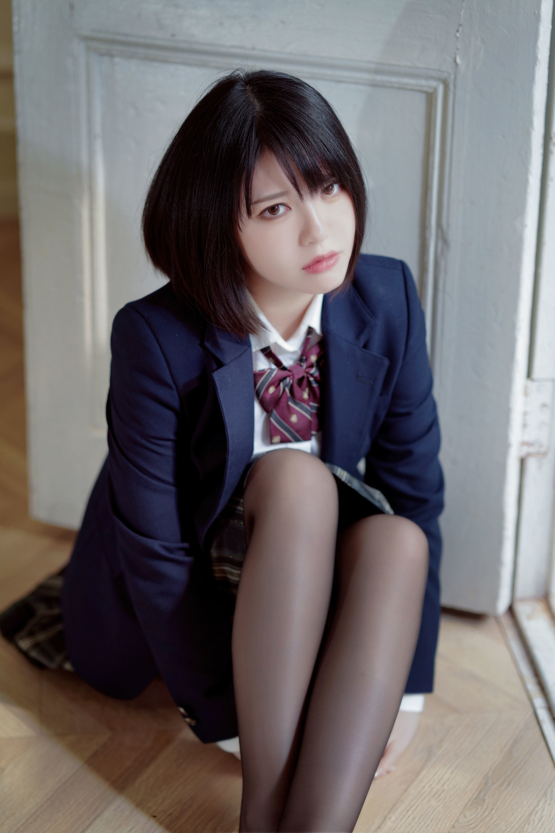 半半子 制服姿态 Cosplay写真