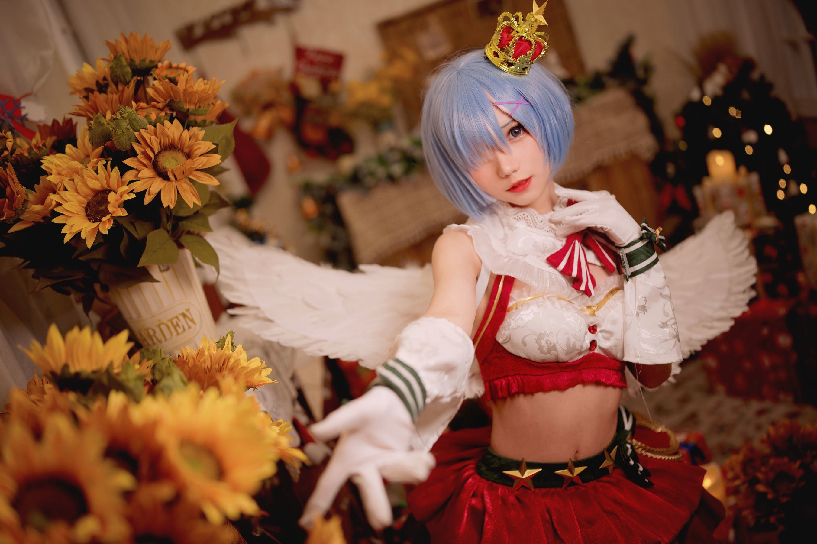 網紅COSER寫真] 花柒哈娜 - 聖誕蕾姆
