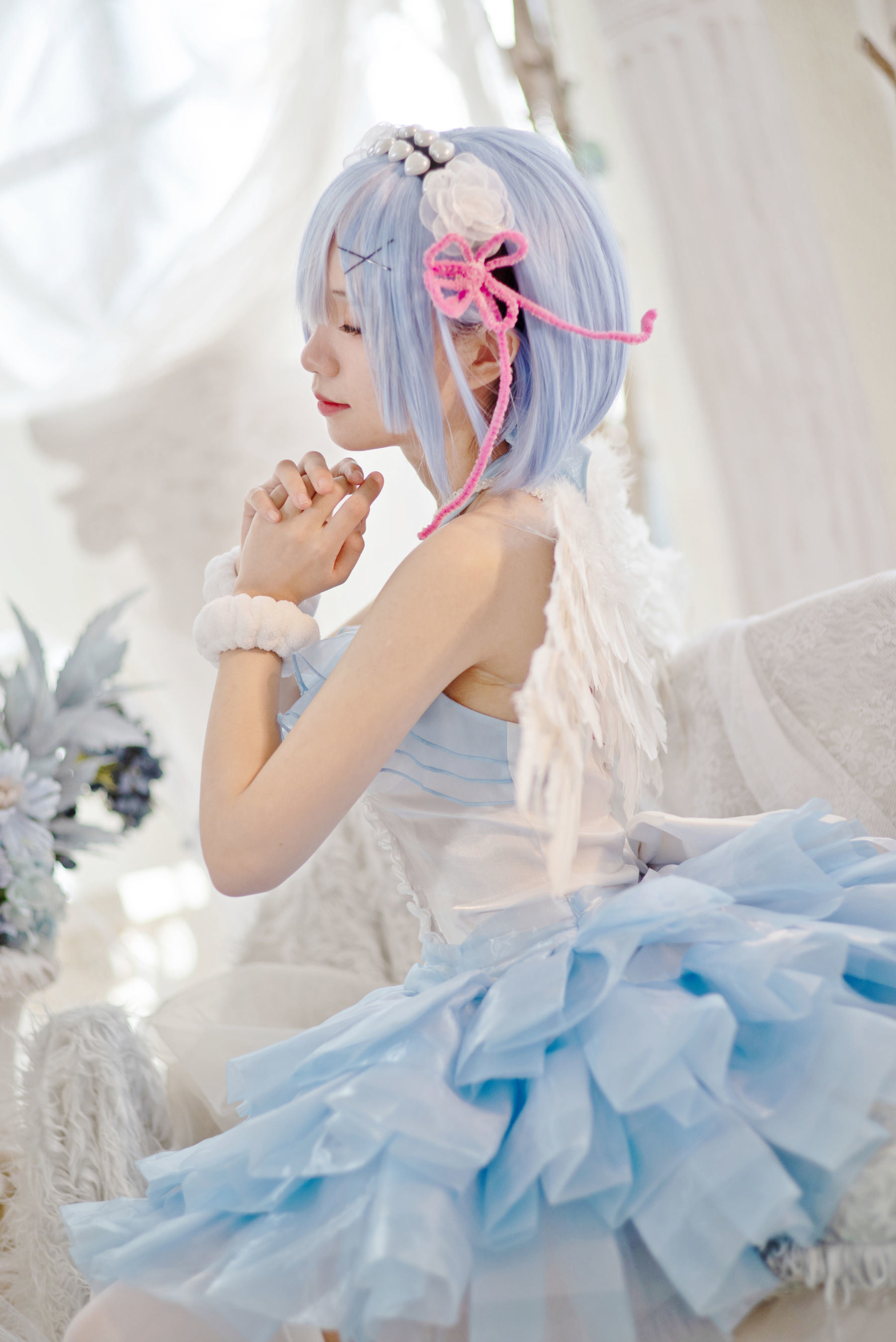 Ảnh Coser Ngôi sao Mạng] Hoa Qi Hana - Rem Thiên Thần