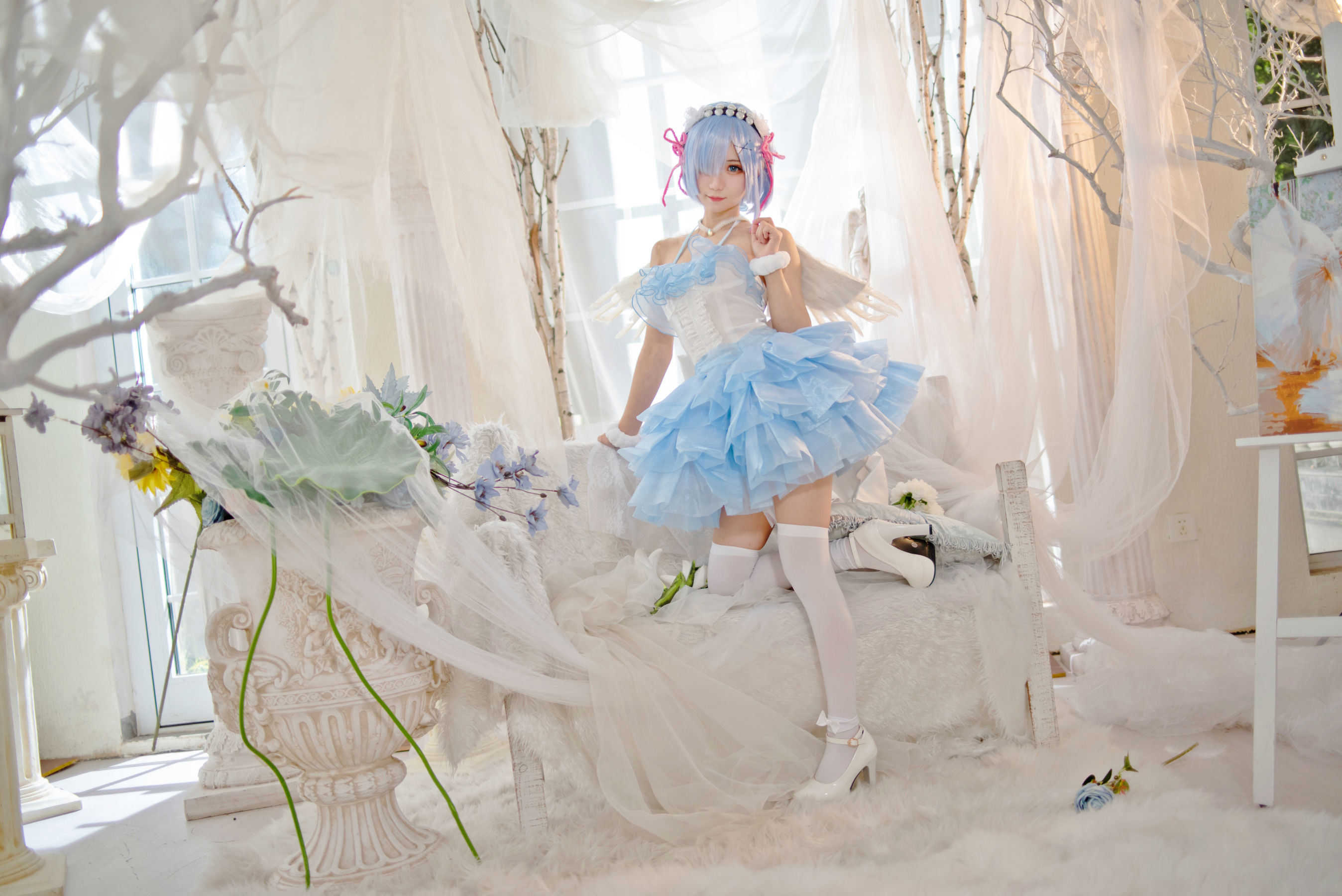 Ảnh Coser Ngôi sao Mạng] Hoa Qi Hana - Rem Thiên Thần