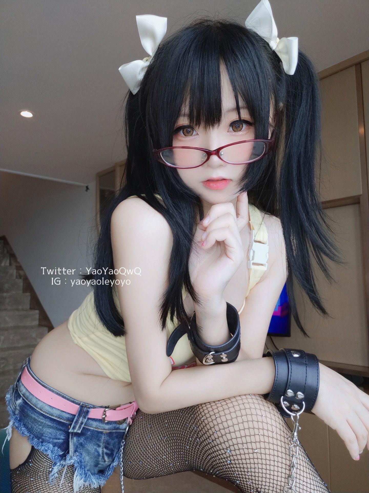 Internet Celebrity COSER Photos] Cute Girl Coser Yaoyao Le Yoyo Fantia First, view the selfie... (2021-8-23)