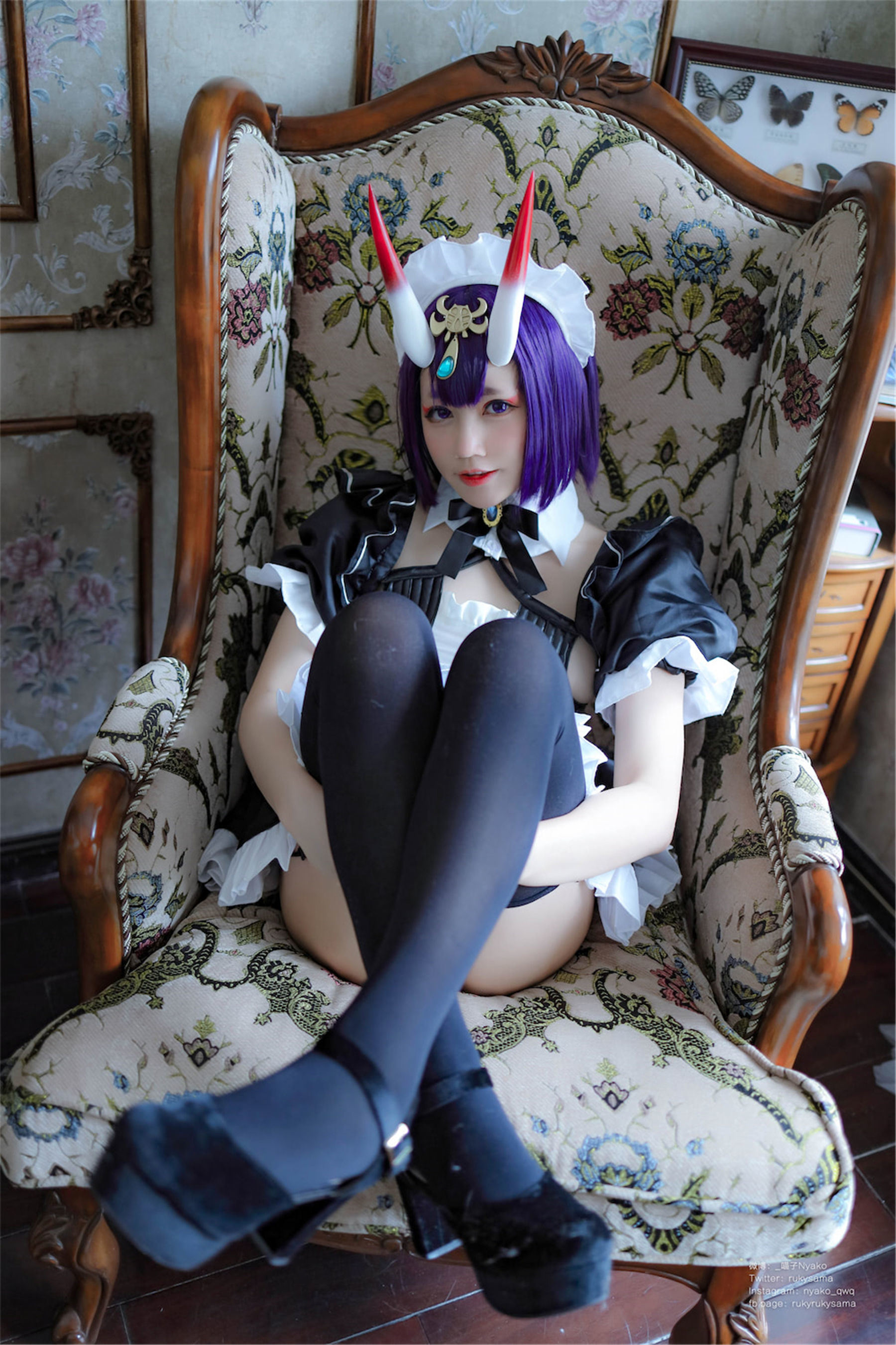 Ảnh chụp COSER net red] Cô gái dễ thương Nyako Meow - Shuten Doji nữ hầu