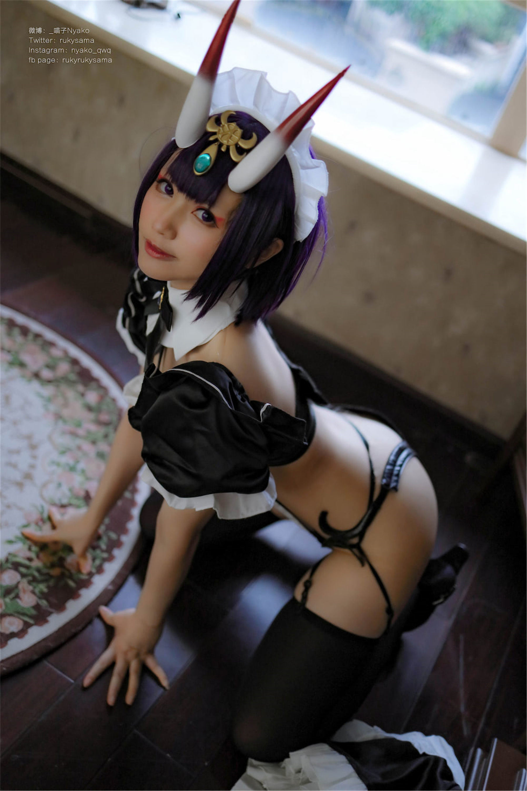 Internet Celebrity Cosplayer Photobook] Cute Girl Nyako Miaoz - Shuten Doji Maid