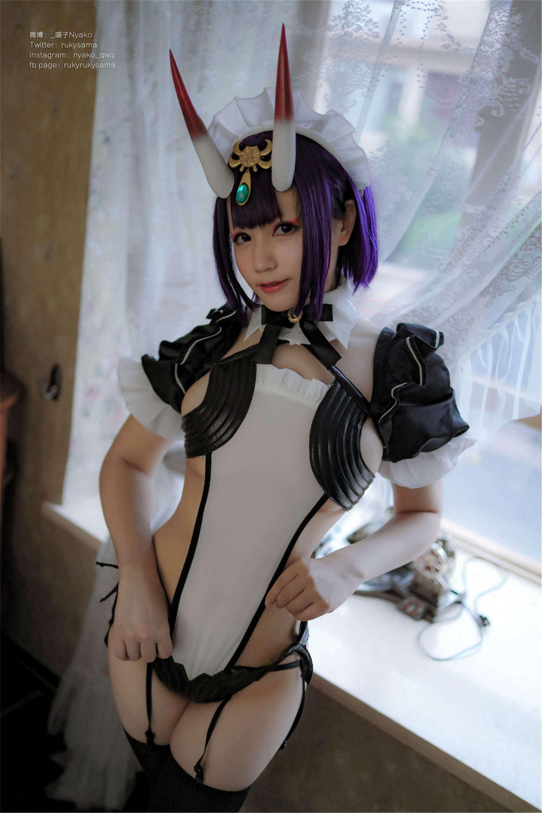 Internet Celebrity Cosplayer Photobook] Cute Girl Nyako Miaoz - Shuten Doji Maid