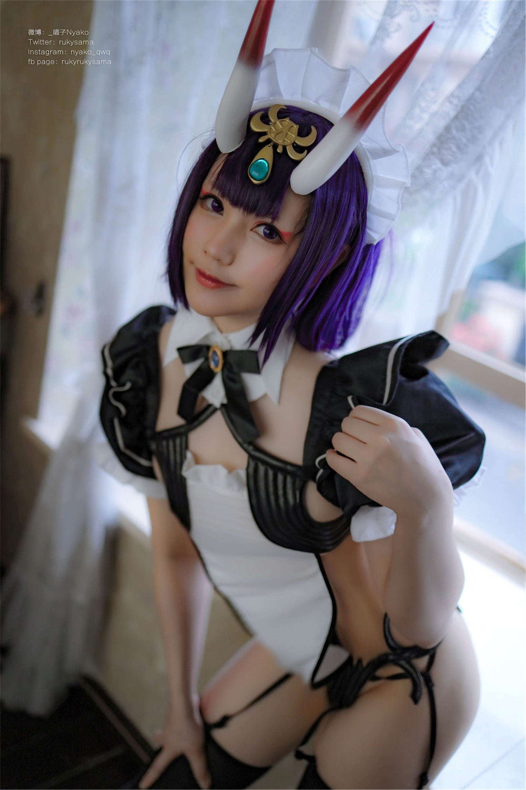 Internet Celebrity Cosplayer Photobook] Cute Girl Nyako Miaoz - Shuten Doji Maid