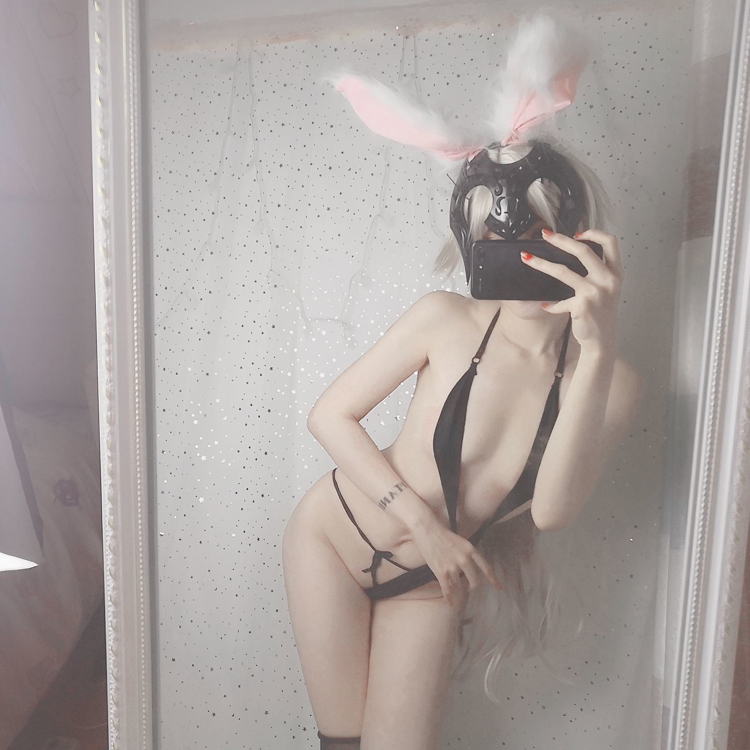 Ảnh cosplay của netizen] Titanium Alloy Đại Bắp Bắp - Hắc Jeanne Thỏ Thỏ
