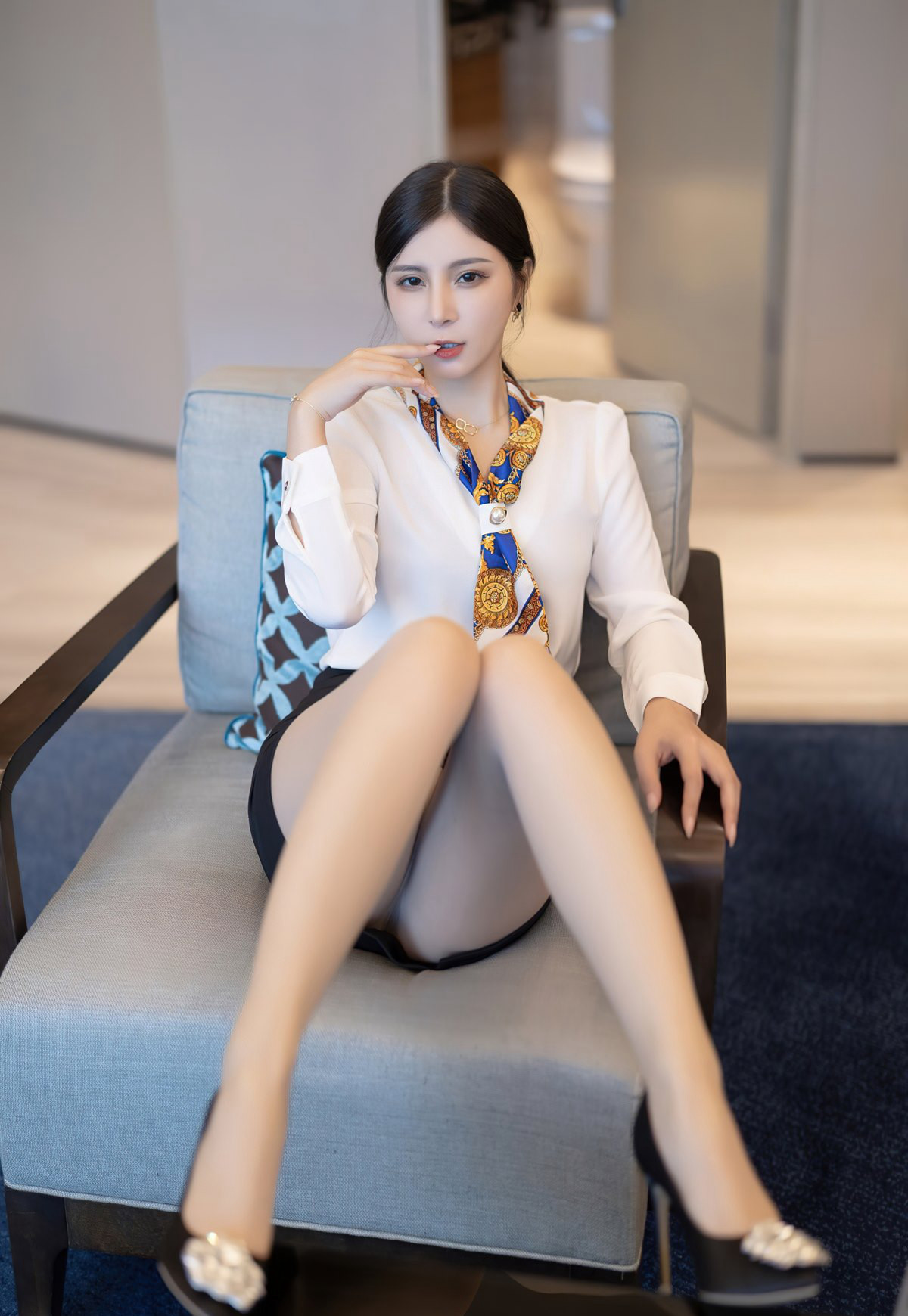 Little Seductive Demon in Sexy Uniform: Ultimate Temptation with Erotic Thong, Plump and Perky Buttocks Pose