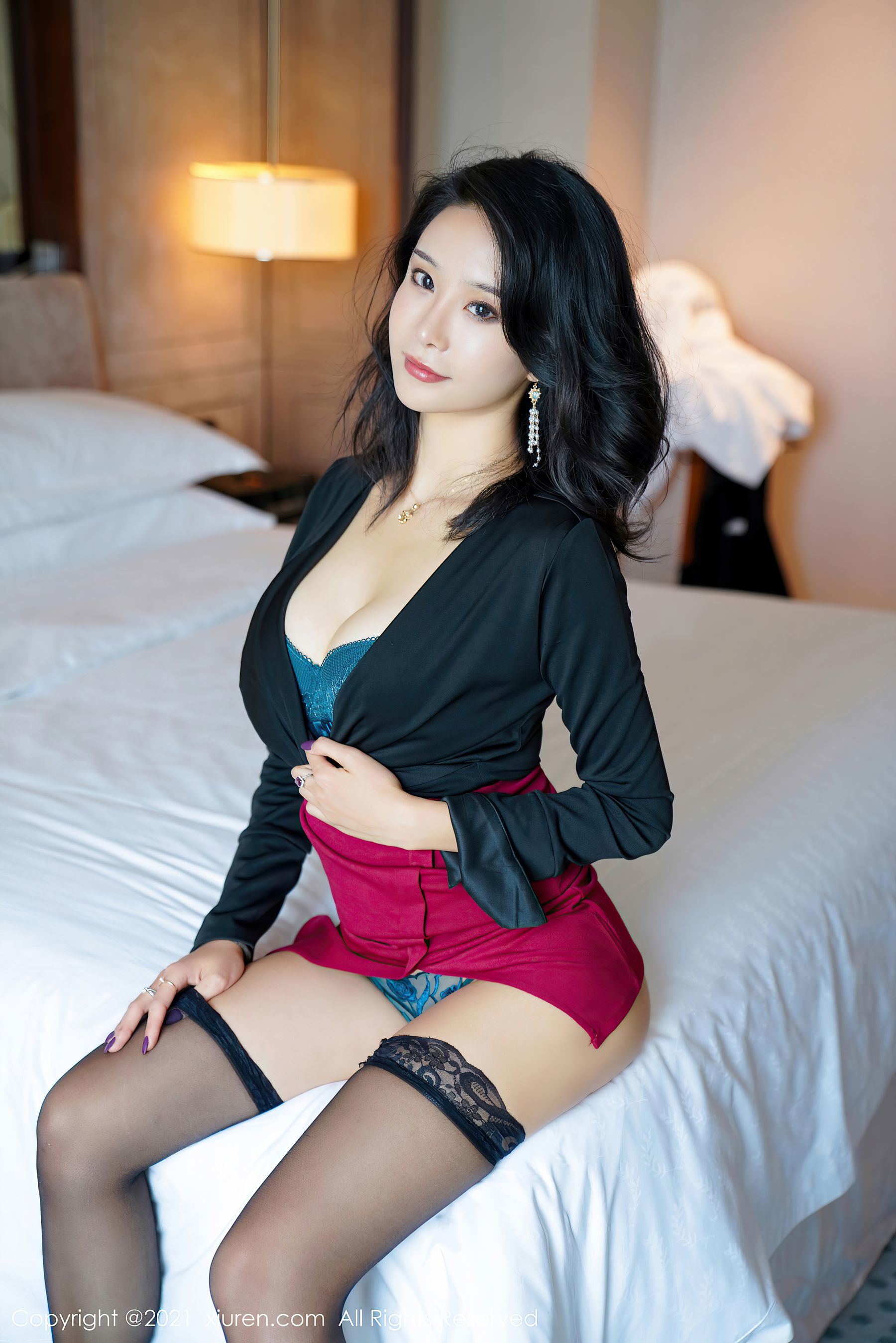 秀人XiuRen] No.3689 藍夏阿卡莎
