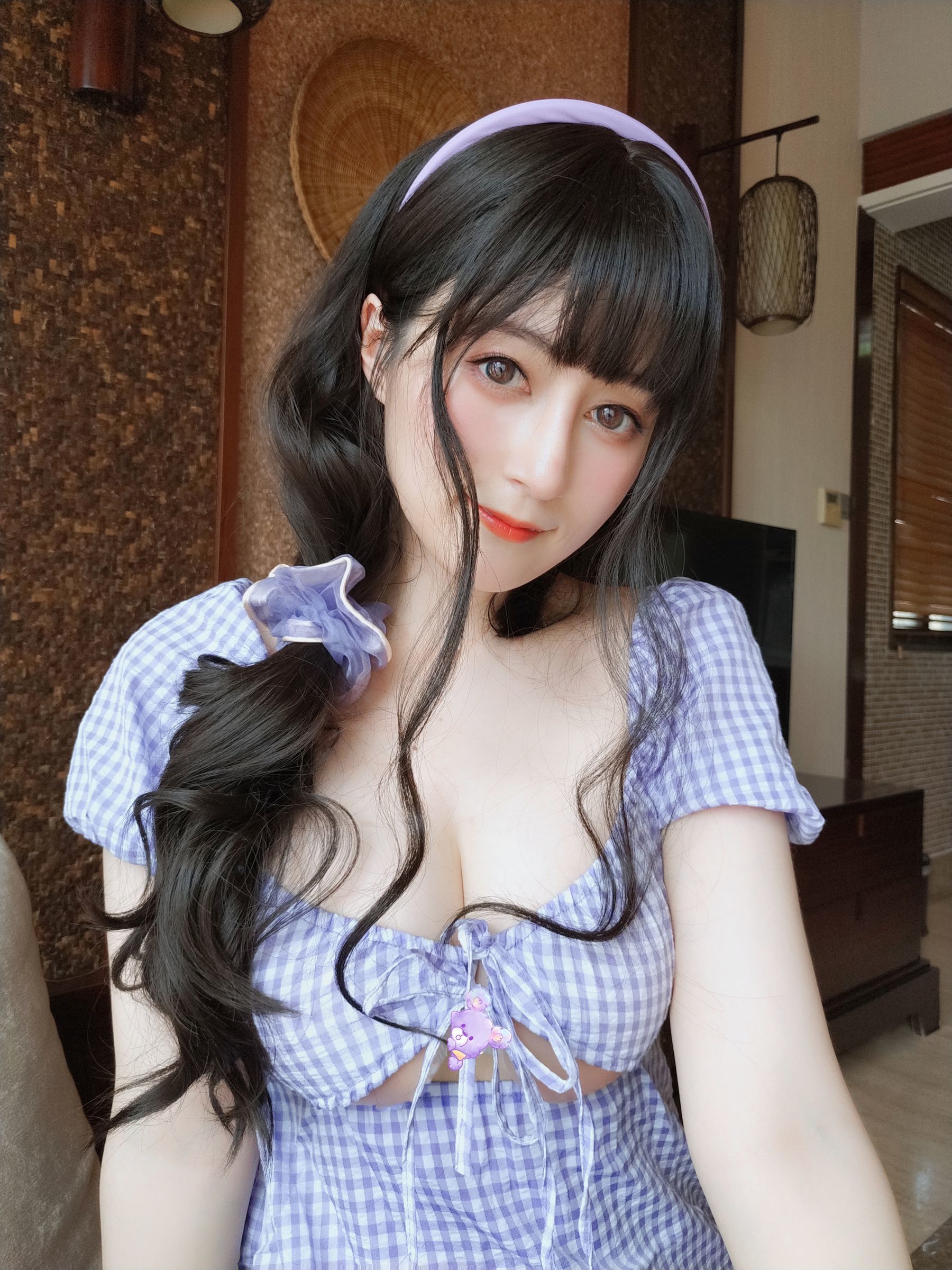 ชุดภาพเน็ตไอดอลโคเซอร์] โคเซอร์เซี่ยวเจี่ยเจี่ยไป่หยิน - ชุดเดรสลายตารางฤดูร้อน