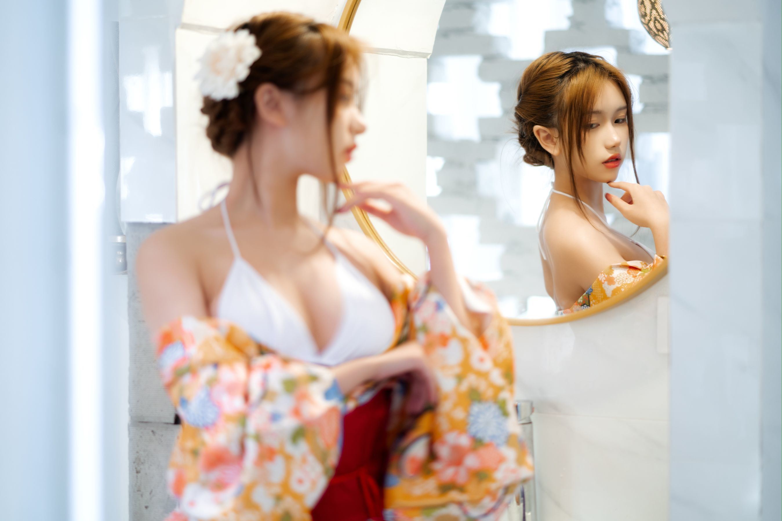 網紅COSER寫真] 一北亦北 - 和服泳裝