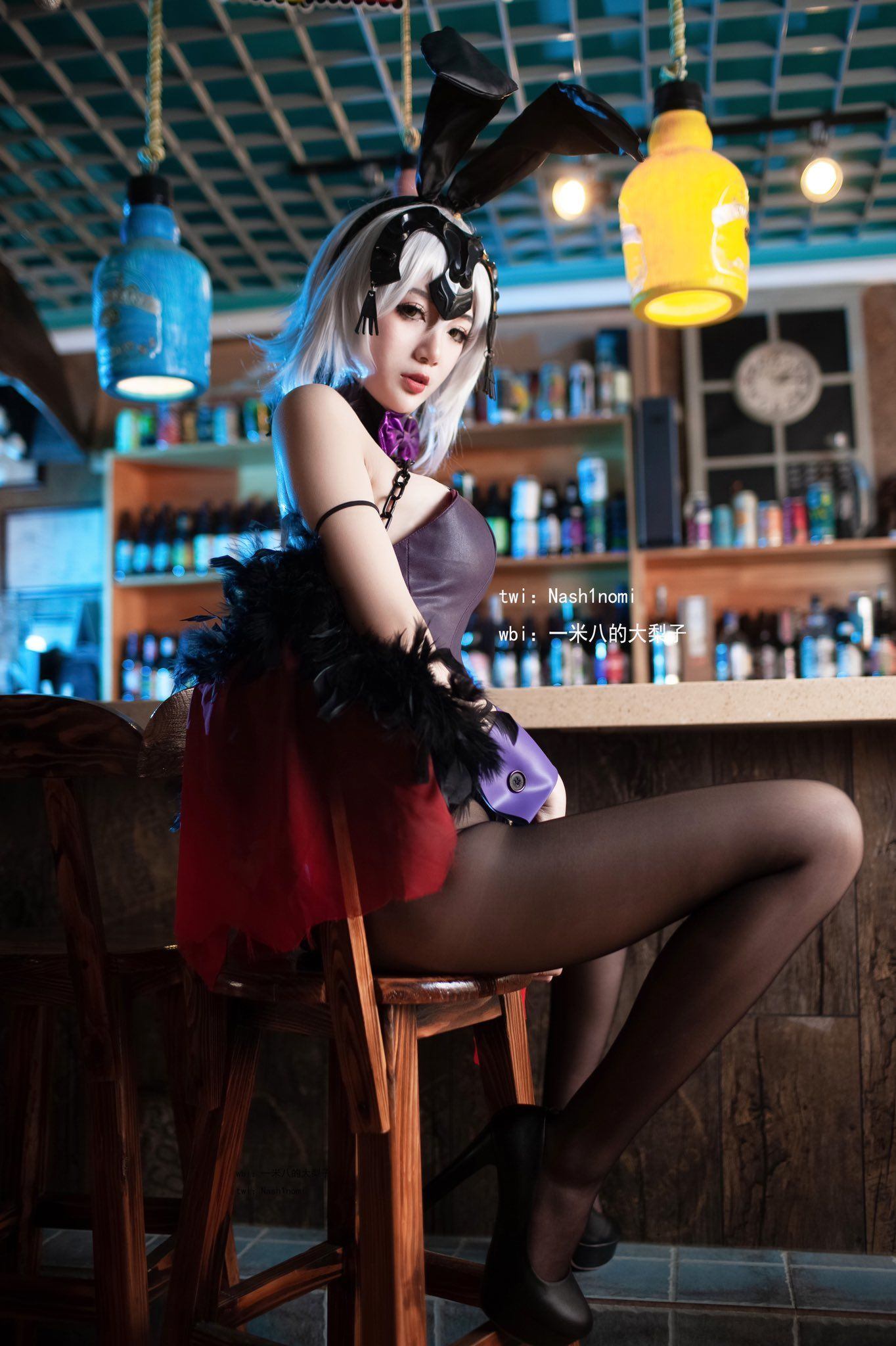 ネット紅人COSER写真] 1.8mの大梨子 - 黒贞バニーガール
