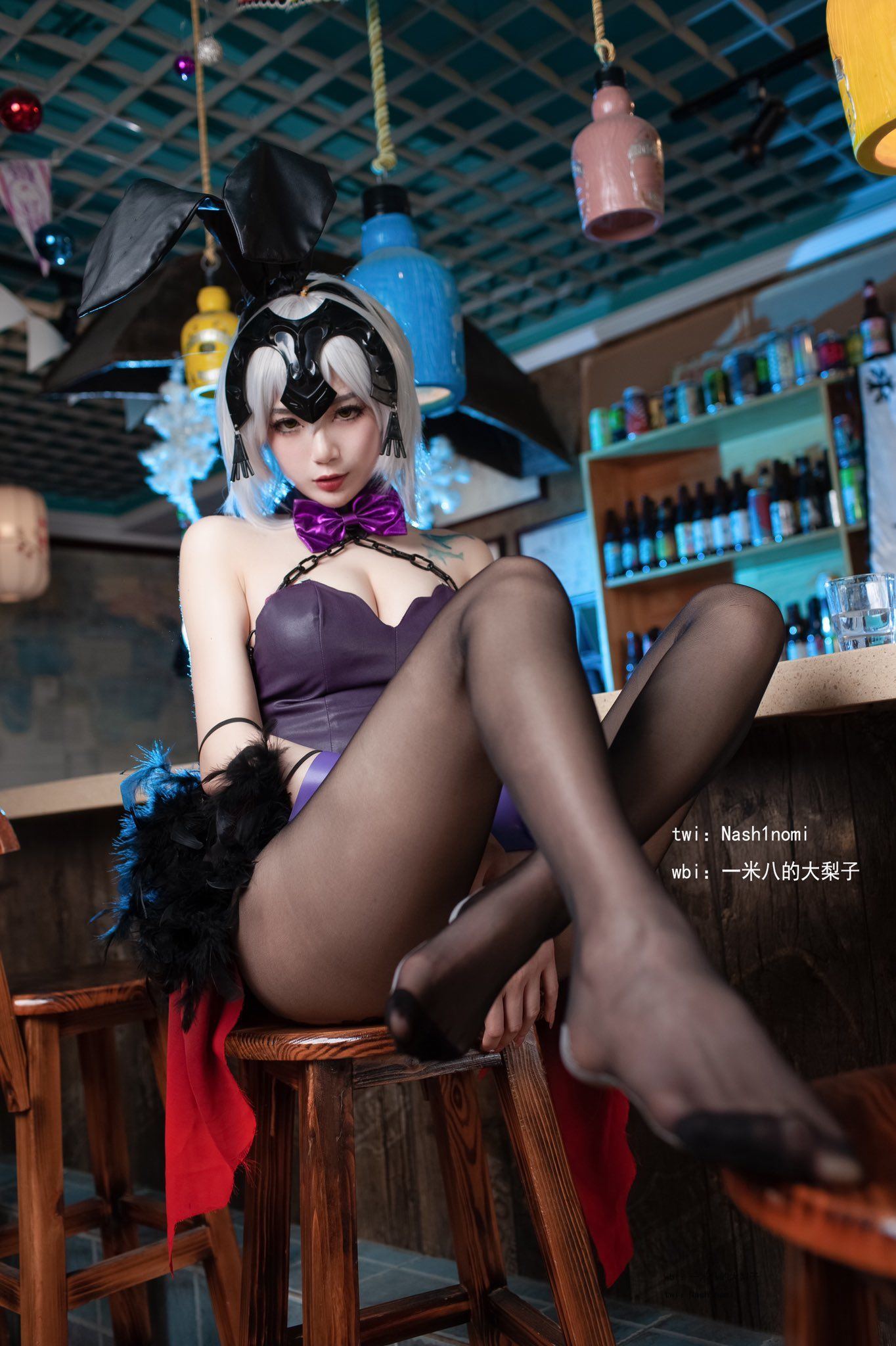 ネット紅人COSER写真] 1.8mの大梨子 - 黒贞バニーガール