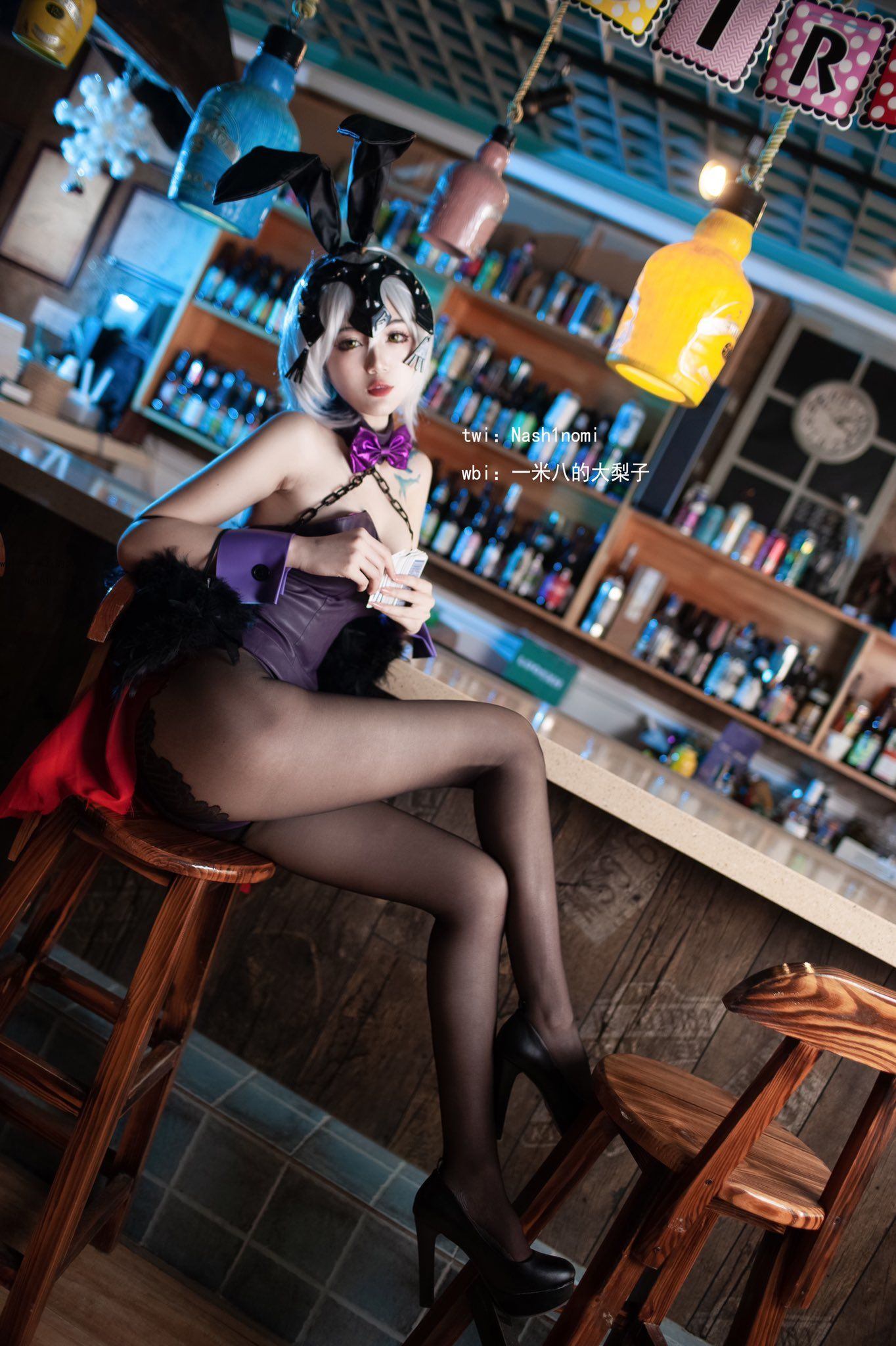 ネット紅人COSER写真] 1.8mの大梨子 - 黒贞バニーガール