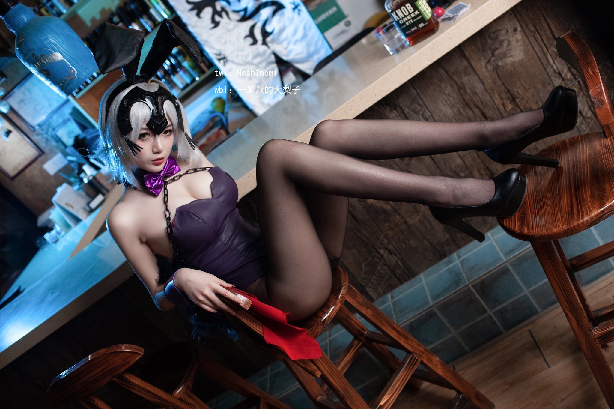 ネット紅人COSER写真] 1.8mの大梨子 - 黒贞バニーガール