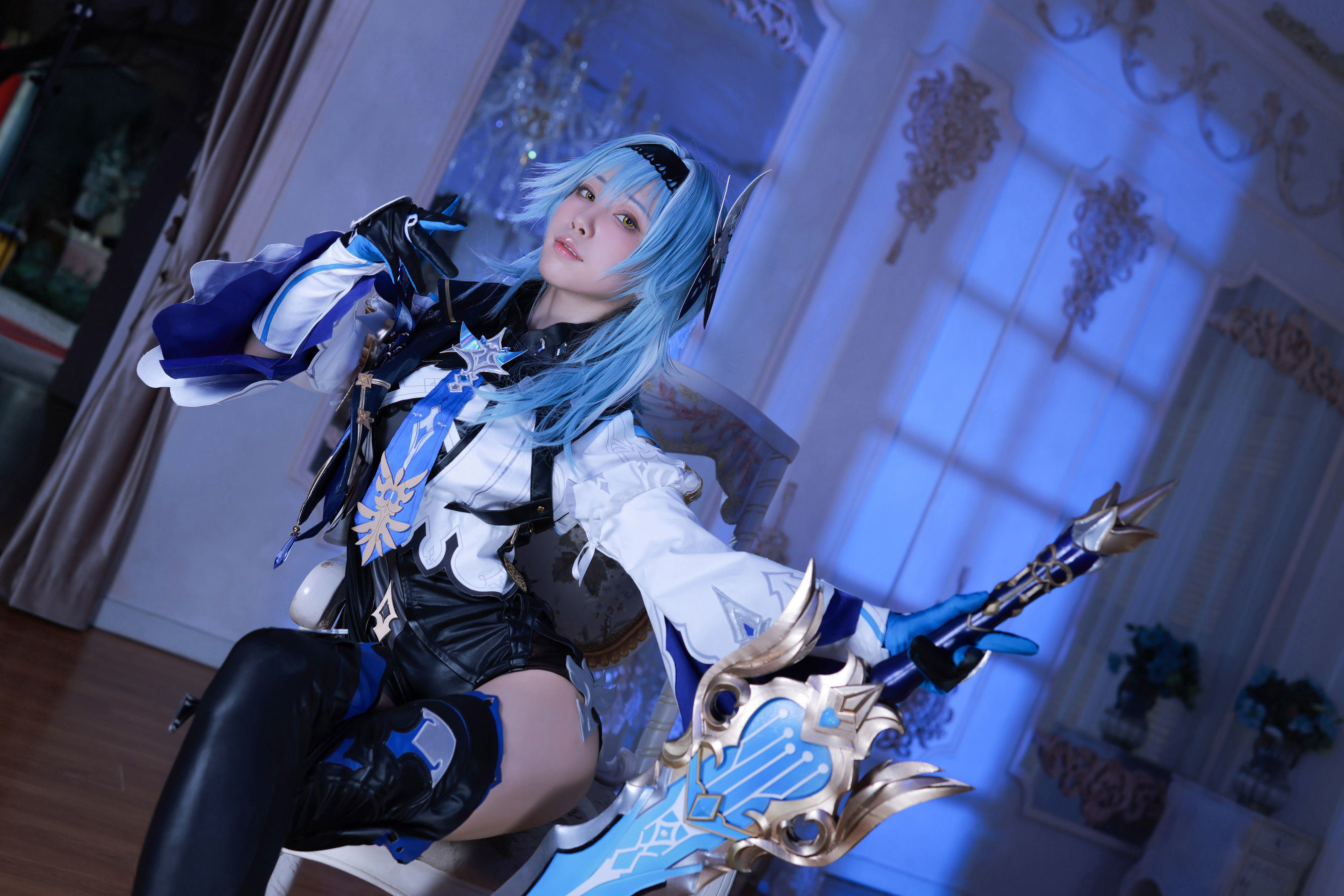 Ảnh chụp Net Red COSER] Blogger Anime Shui Miao Aqua - Genshin Impact Eula Nguyên Tác