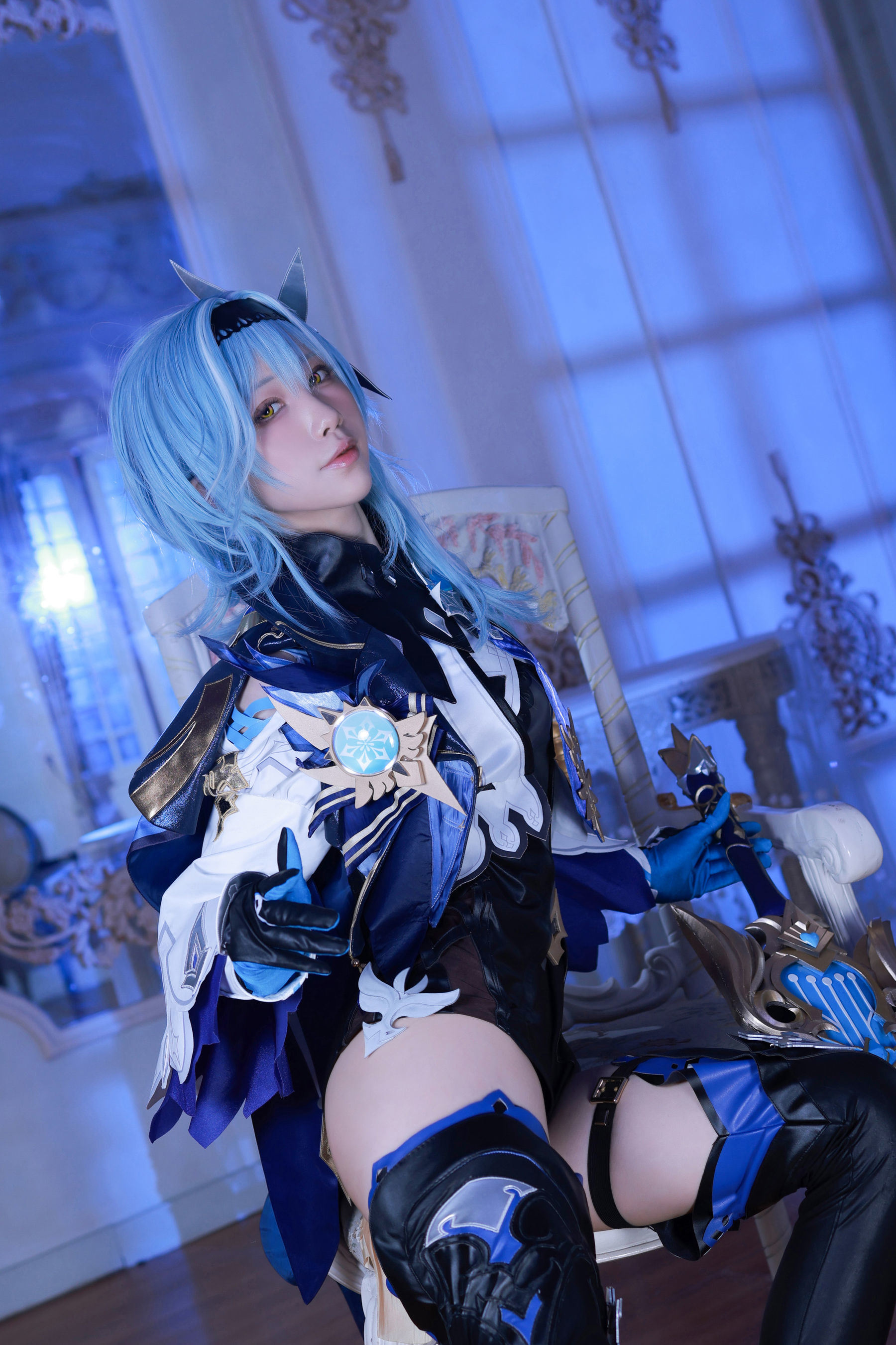 Ảnh chụp Net Red COSER] Blogger Anime Shui Miao Aqua - Genshin Impact Eula Nguyên Tác