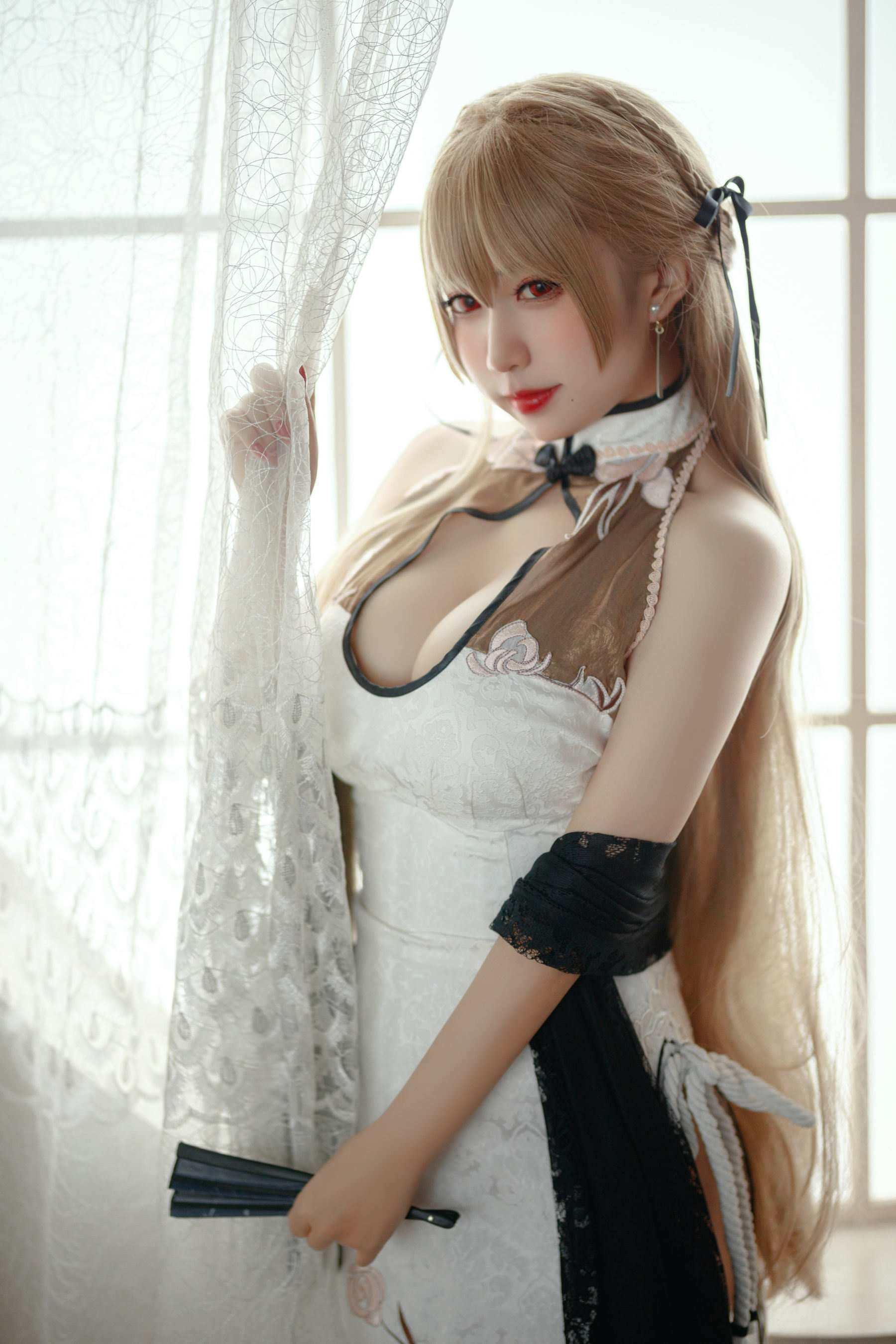 網紅COSER寫真] 動漫博主貓田聖奈奈(桃之啾啾) - 白玉佳人