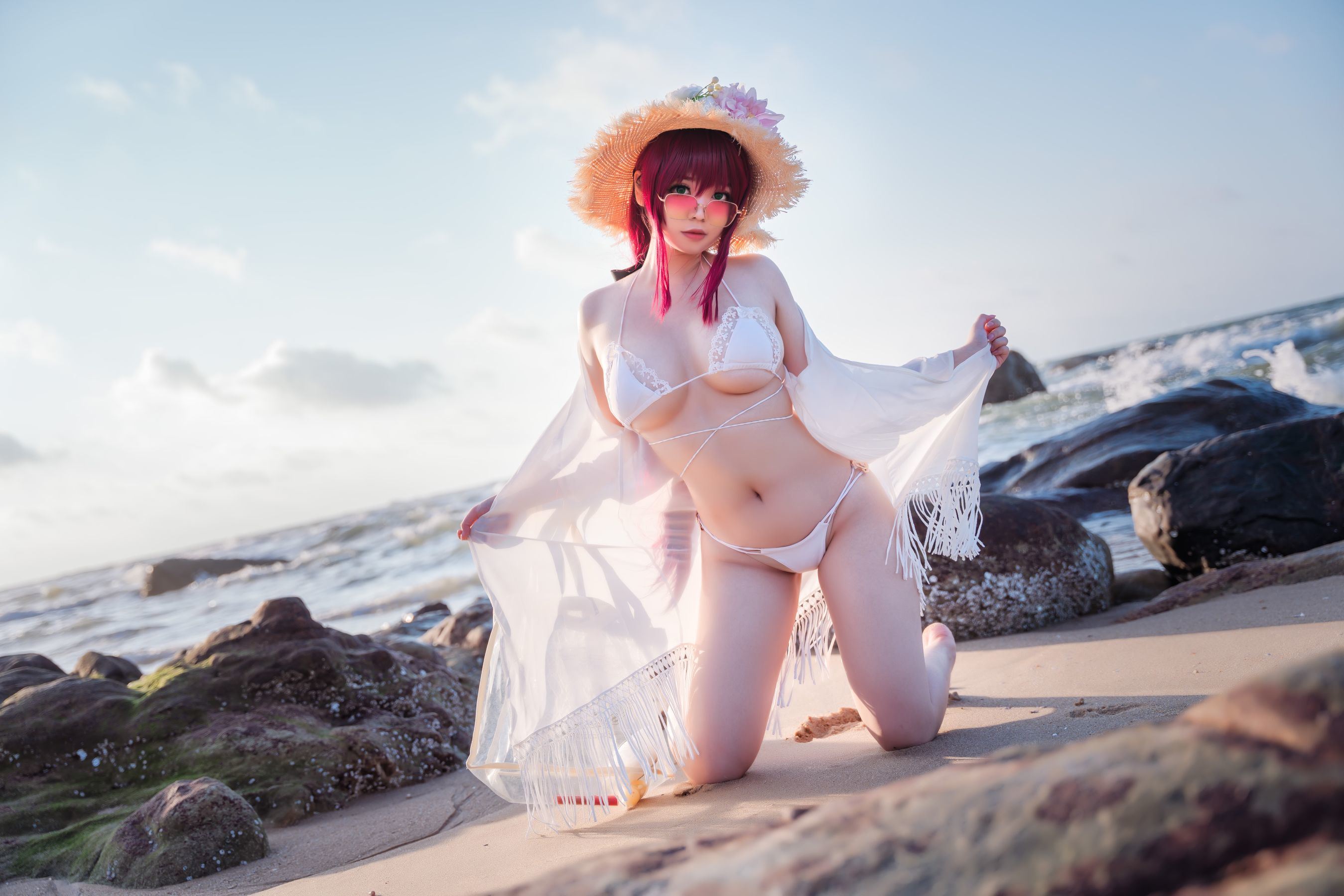 Tập ảnh Coser Ngôi sao Mạng] Ah Rị Rị_Ganlory - Xù Kù Phu Bộ đồ bơi