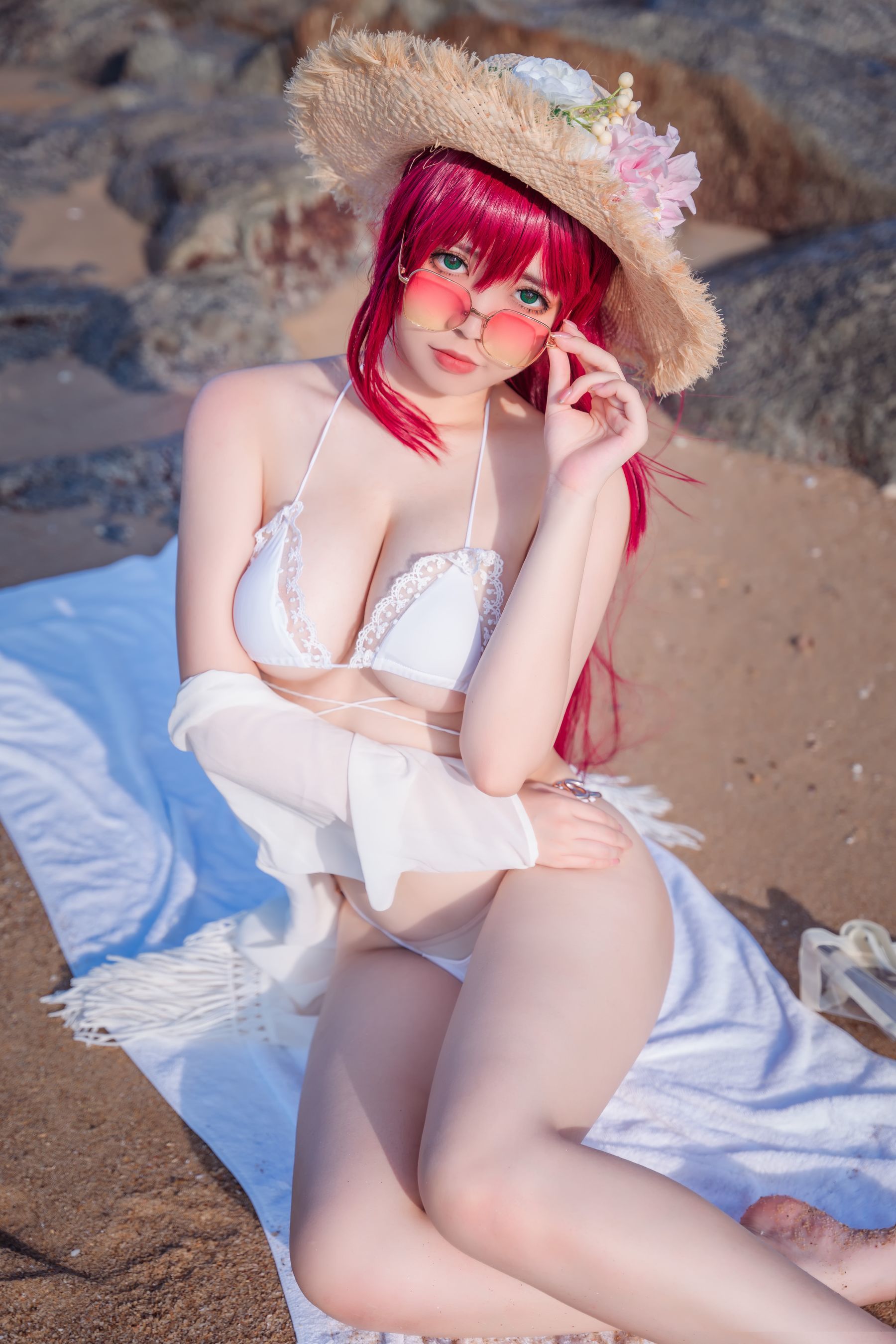 Tập ảnh Coser Ngôi sao Mạng] Ah Rị Rị_Ganlory - Xù Kù Phu Bộ đồ bơi